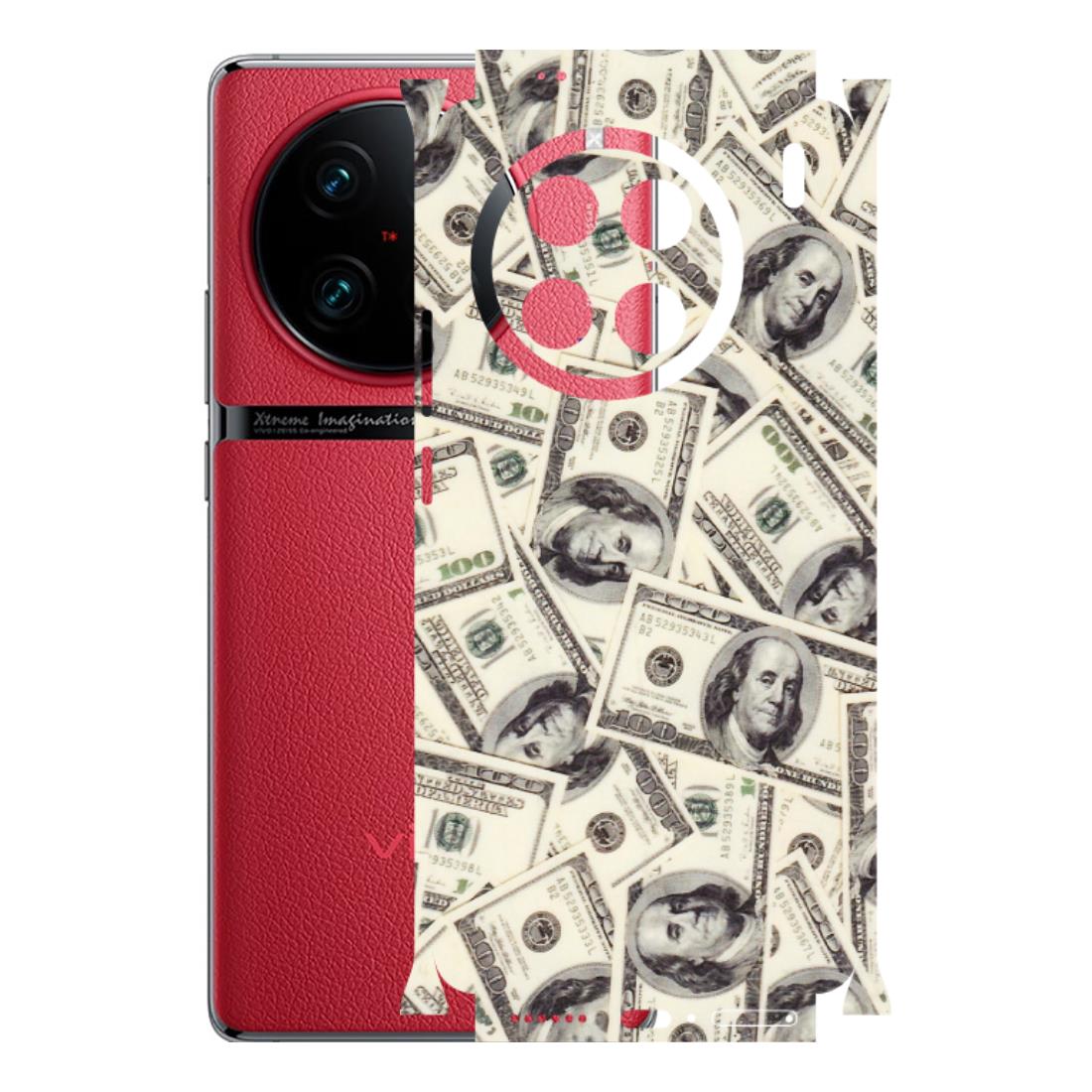 VIVO Z/V/X/T/U/S Series Phone Skins (All Models) - Dollar Lover - Transparent Finish (T-17) Vivo X90 Pro