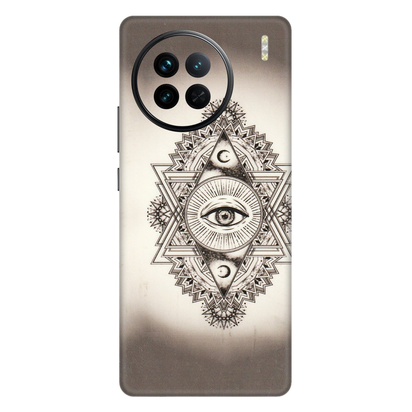 VIVO Z/V/X/T/U/S Series Phone Skins (All Models) - Illuminati Great Eye - Transparent Finish (T-14) Vivo X90