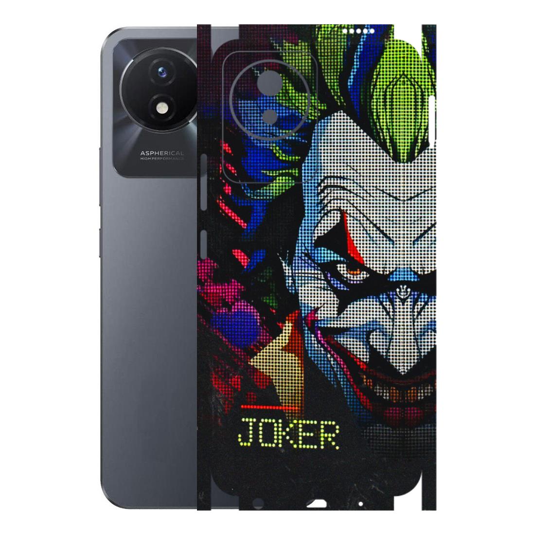 VIVO Y Series Phone Skins (All Models) - Joker Dot Matrix - 3D Embossed Finish (L-08) Vivo Y02T