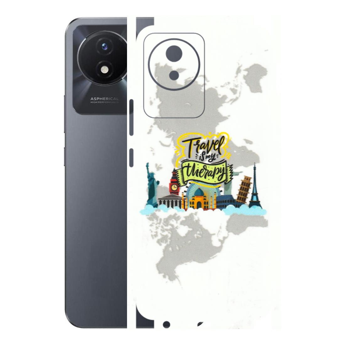VIVO Y Series Phone Skins (All Models) - Travel Therapy - 3D Embossed Finish (L-199) Vivo Y02T