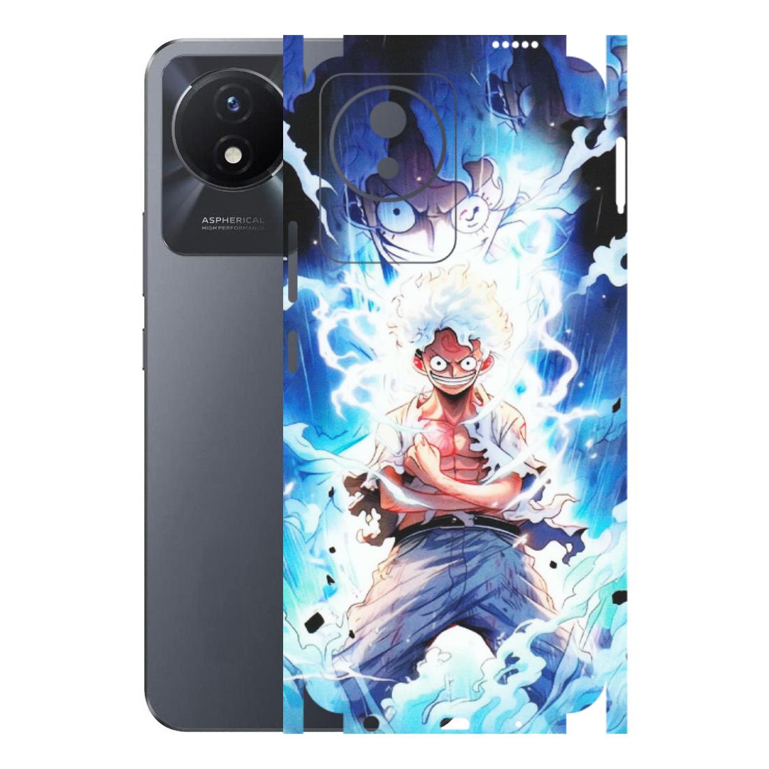 VIVO Y Series Phone Skins (All Models) - Blue Thunder Luffy Anime - Matte Finish (M-132) Vivo Y02T