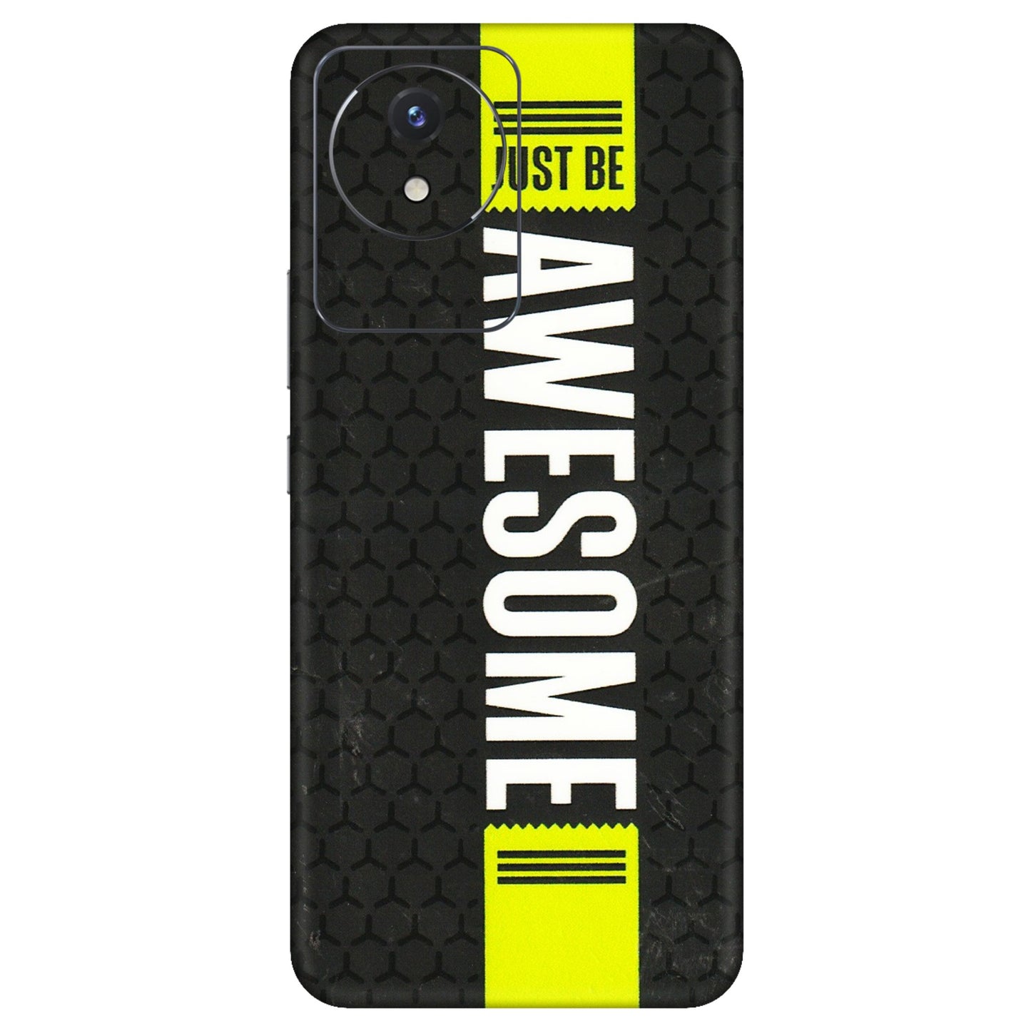 VIVO Y Series Phone Skins (All Models) - Just Be Awesome - 3D Embossed Finish (L-101) Vivo Y02