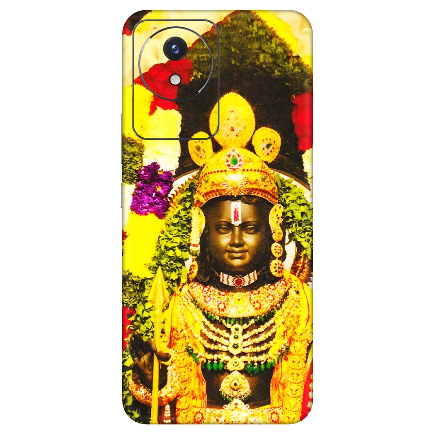 VIVO Y Series Phone Skins (All Models) - Ram Lalla Ayodhya - 3D Embossed Finish (L-103) Vivo Y02