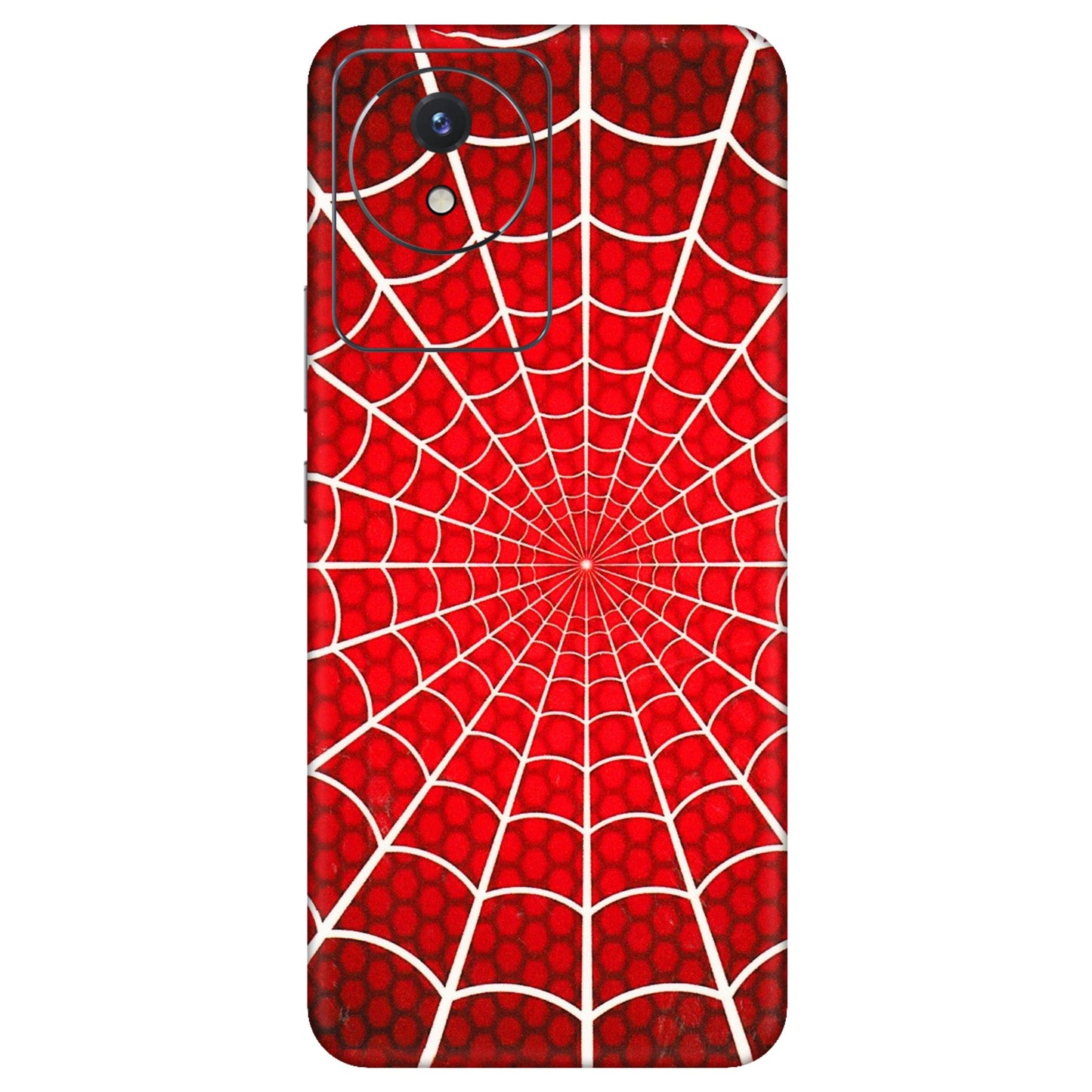 VIVO Y Series Phone Skins (All Models) - Classic Spidey Web - 3D Embossed Finish (L-115) Vivo Y02