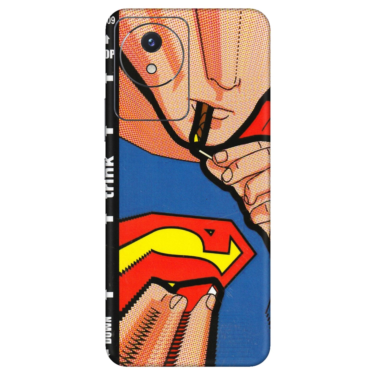 VIVO Y Series Phone Skins (All Models) - Superman Sutta - 3D Embossed Finish (L-130) Vivo Y02