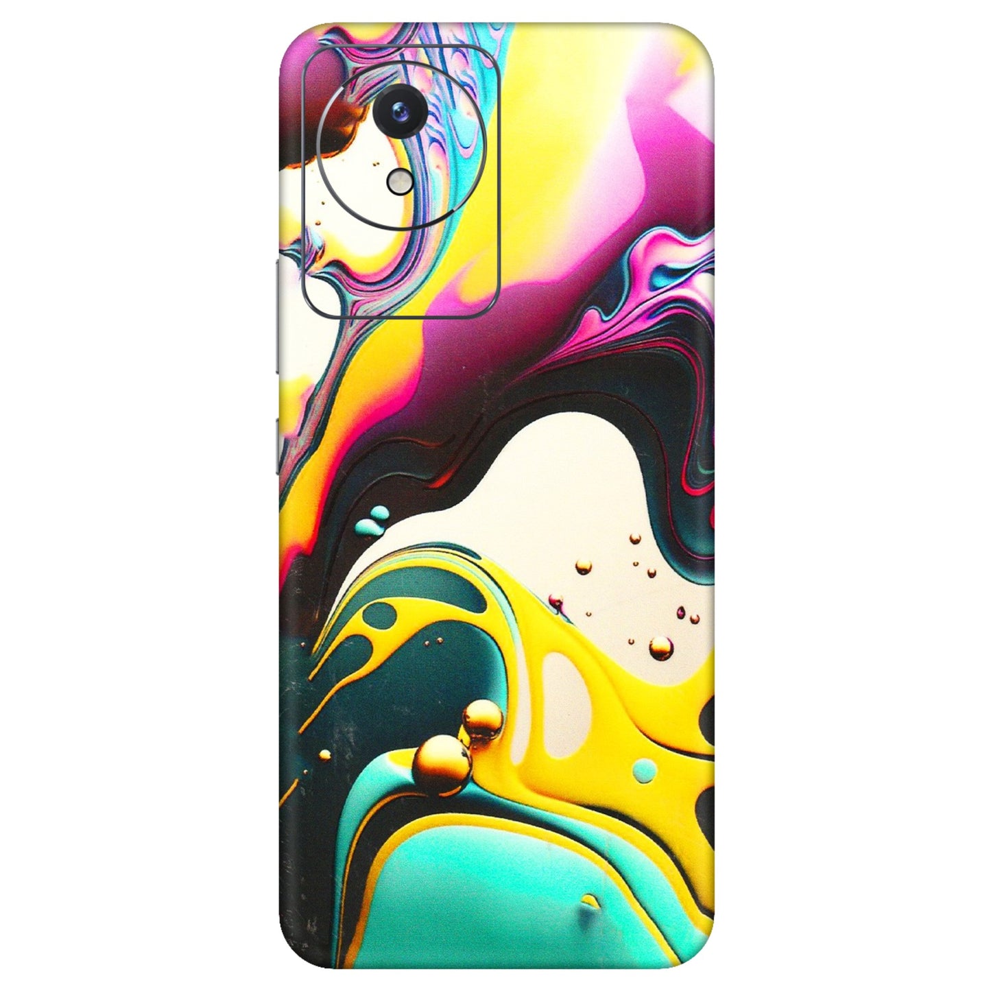 VIVO Y Series Phone Skins (All Models) - Multicolor Abstract pattern - 3D Embossed Finish (L-254) Vivo Y02