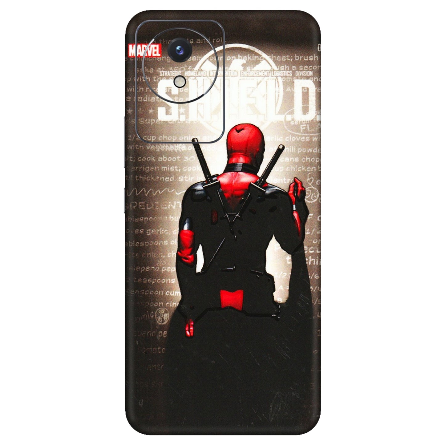 VIVO Y Series Phone Skins (All Models) - Deadpool - 3D Embossed Finish (L-56) Vivo Y02