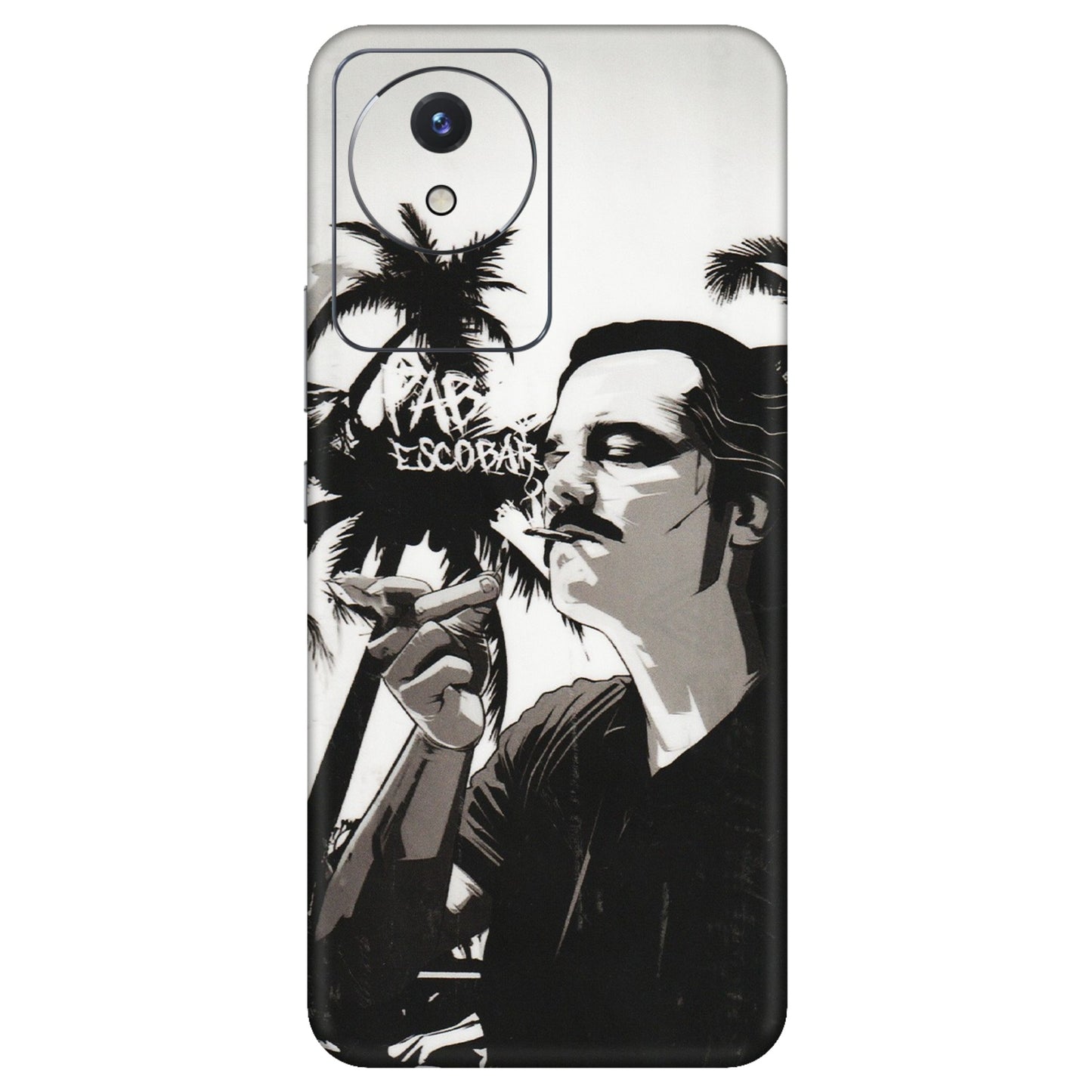 VIVO Y Series Phone Skins (All Models) - Pab Escobar - Transparent Finish (T-05) Vivo Y02
