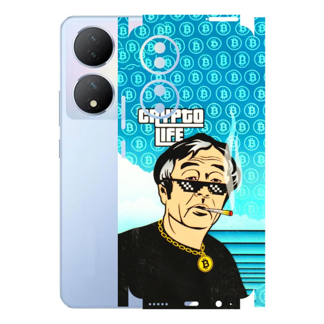 VIVO Y Series Phone Skins (All Models) - Crypto Thug Life - 3D Embossed Finish (L-179) Vivo Y100A