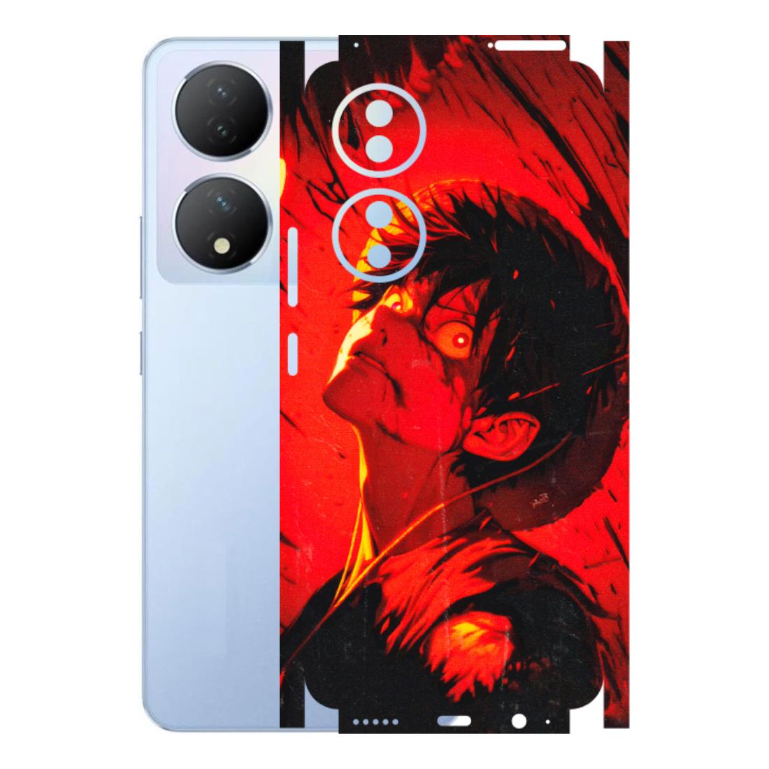 VIVO Y Series Phone Skins (All Models) - D.Luffy Power Up One Piece Anime - 3D Embossed Finish (L-326) Vivo Y100A