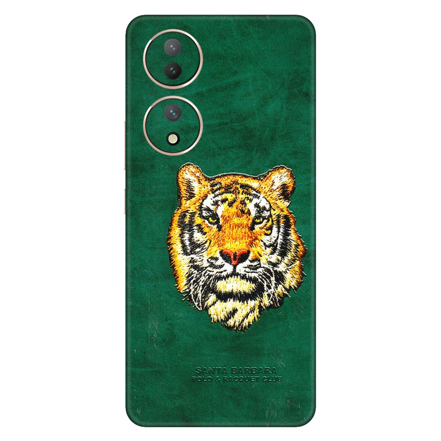 VIVO Y Series Phone Skins (All Models) - Leather Feel Tiger - 3D Embossed Finish (L-111) Vivo Y100 (5G)