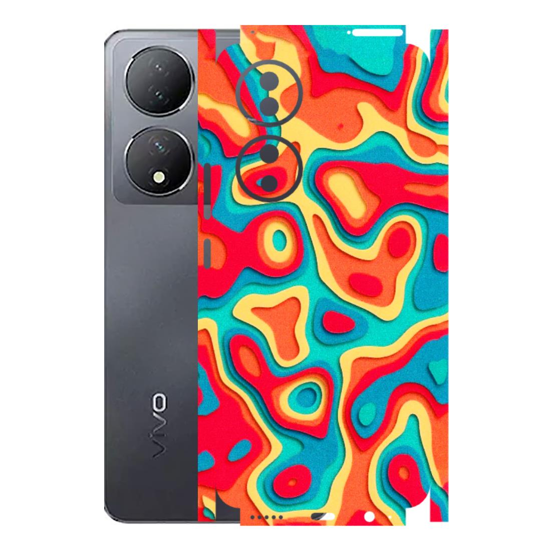 VIVO Y Series Phone Skins (All Models) - Abstract Swirl - 3D Embossed Finish (L-150) Vivo Y100 (5G)