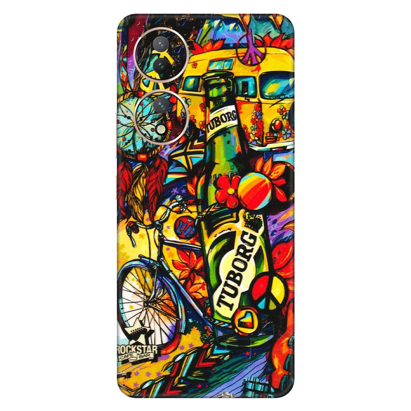 VIVO Y Series Phone Skins (All Models) - Cool Beer Bottle - 3D Embossed Finish (L-193) Vivo Y100 (5G)