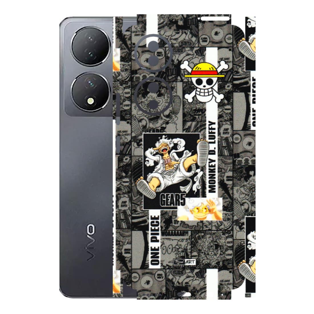 VIVO Y Series Phone Skins (All Models) - Cuffy Anime MonkeyCamic - 3D Embossed Finish (L-242) Vivo Y100 (5G)