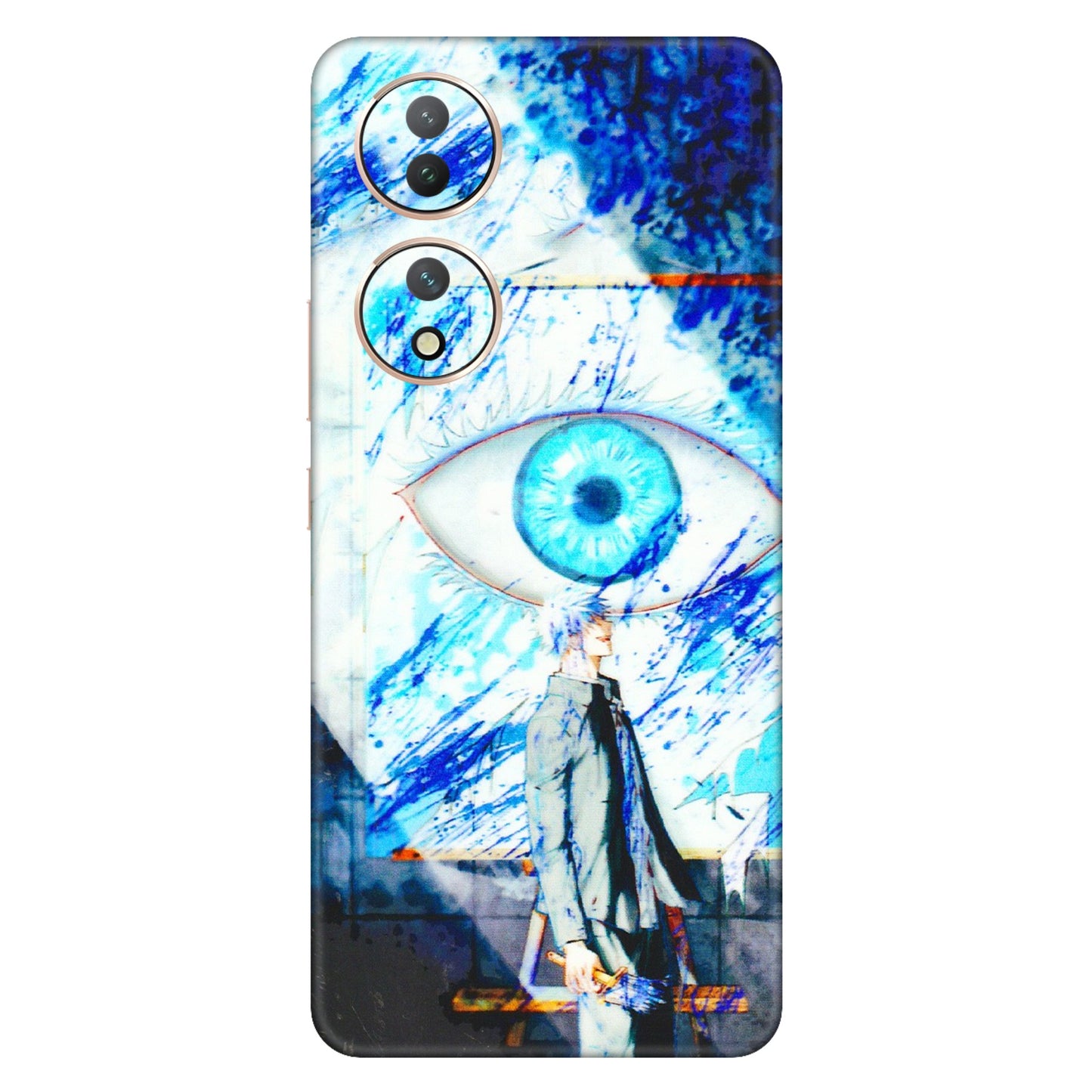 VIVO Y Series Phone Skins (All Models) - Anime Sea Blue Eye - 3D Embossed Finish (L-318) Vivo Y100 (5G)