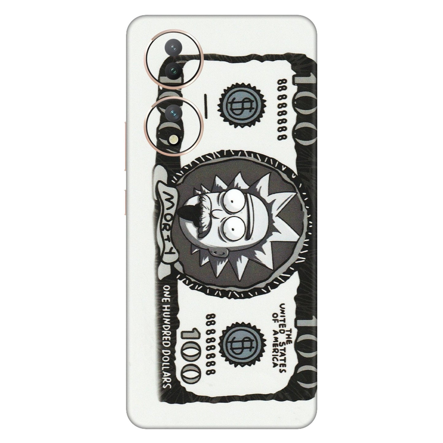 VIVO Y Series Phone Skins (All Models) - Rick And Morty Hundred Dollar Anime - Matte Finish (M-161) Vivo Y100 (5G)