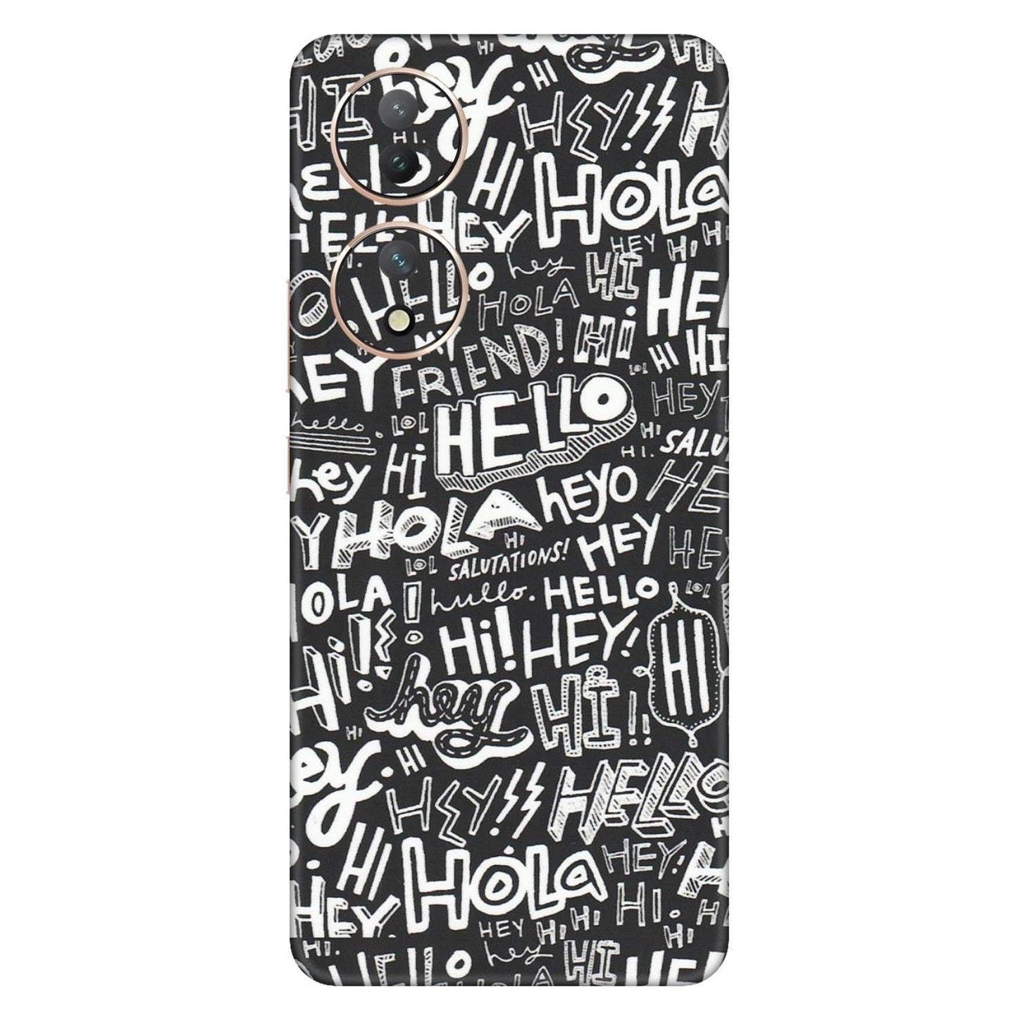 VIVO Y Series Phone Skins (All Models) - Hi Hello Doodles - Matte Finish (M-25)