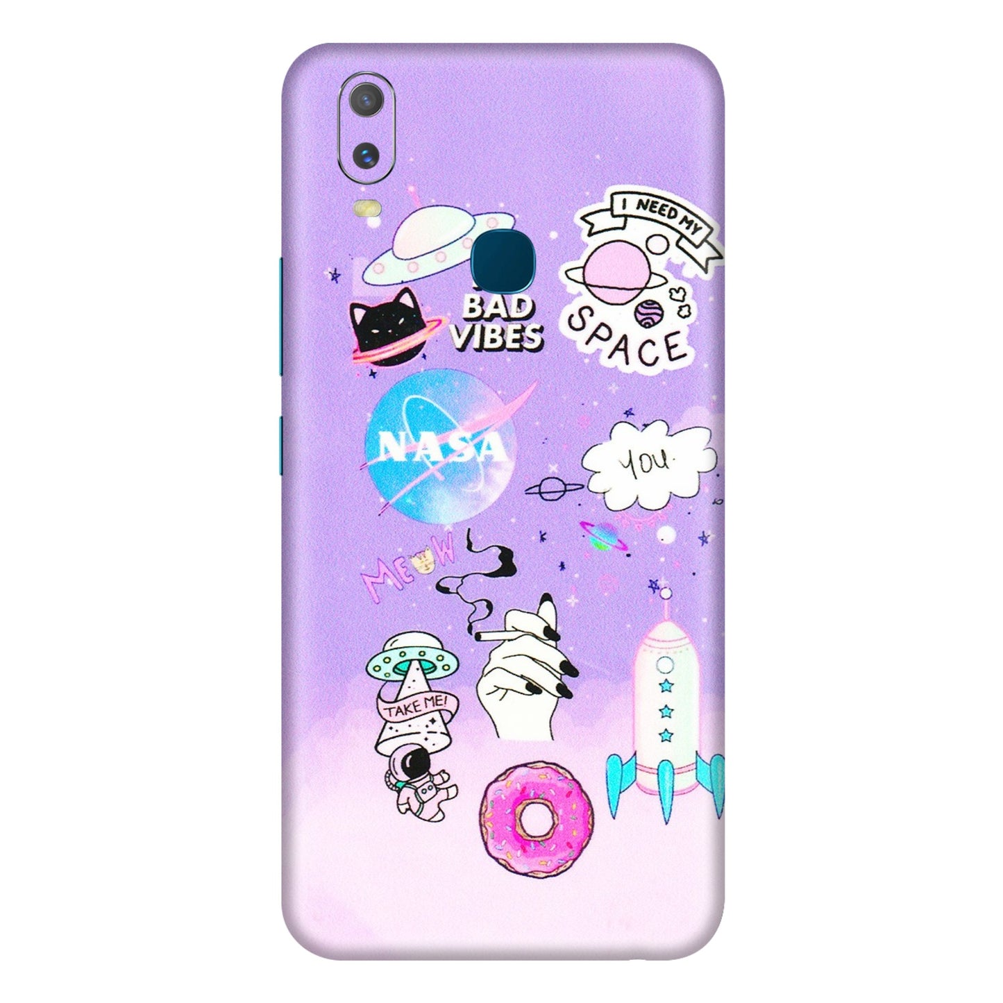 VIVO Y Series Phone Skins (All Models) - I Need My Nasa Skin - 3D Embossed Finish (L-149) Vivo Y11