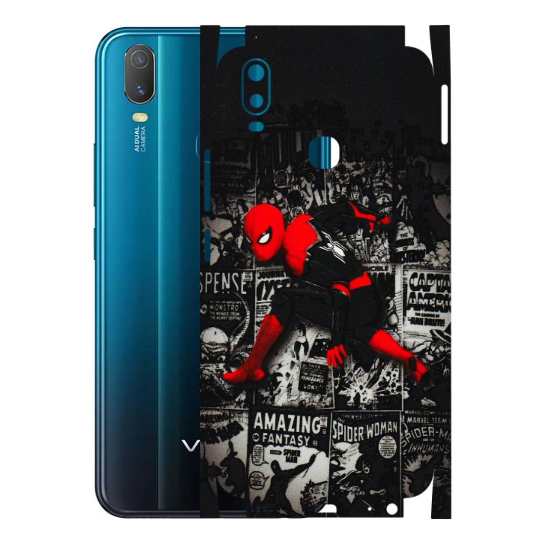 VIVO Y Series Phone Skins (All Models) - SpiderMan New - 3D Embossed Finish (L-162) Vivo Y11