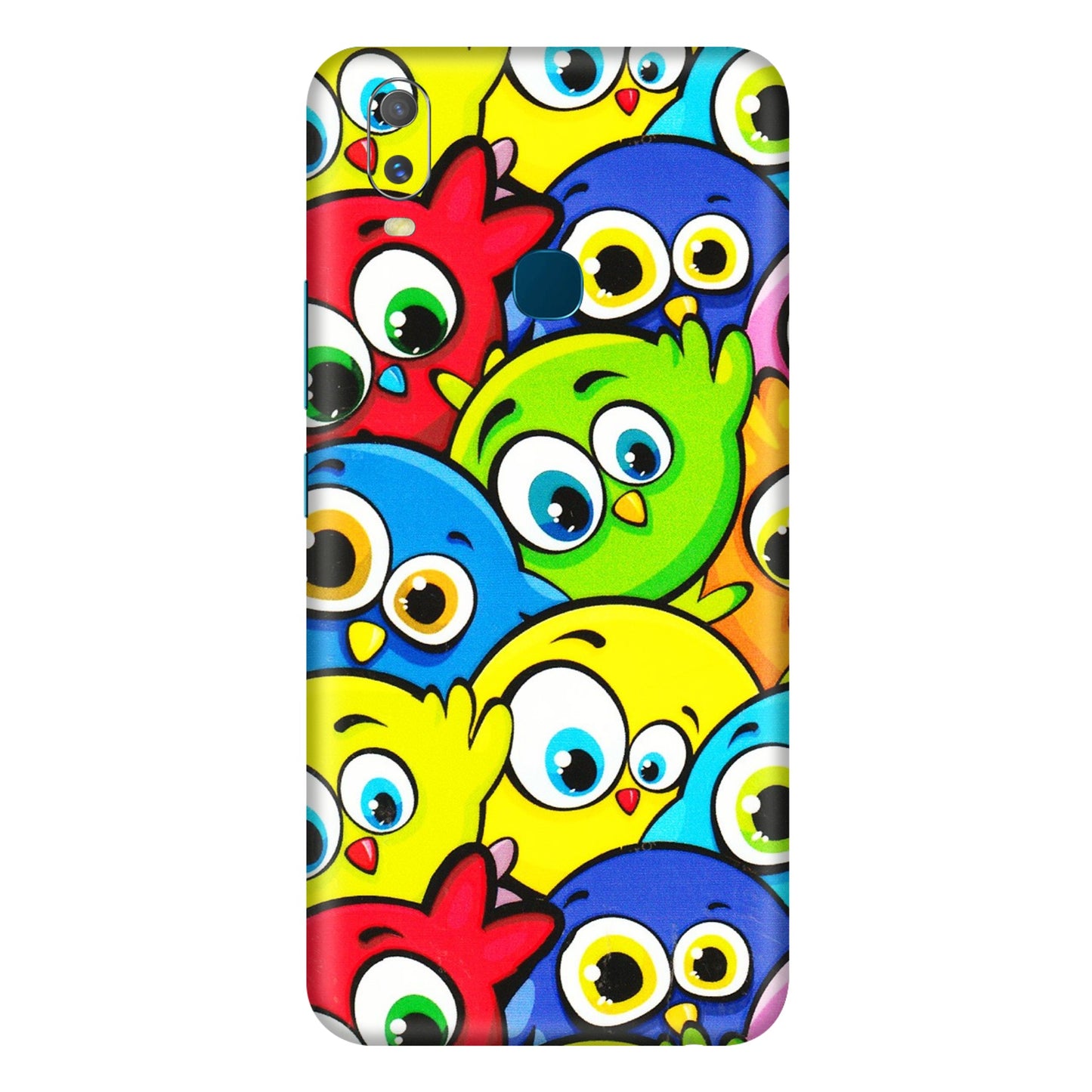 VIVO Y Series Phone Skins (All Models) - Cute Fluffy Birds - 3D Embossed Finish (L-213) Vivo Y11