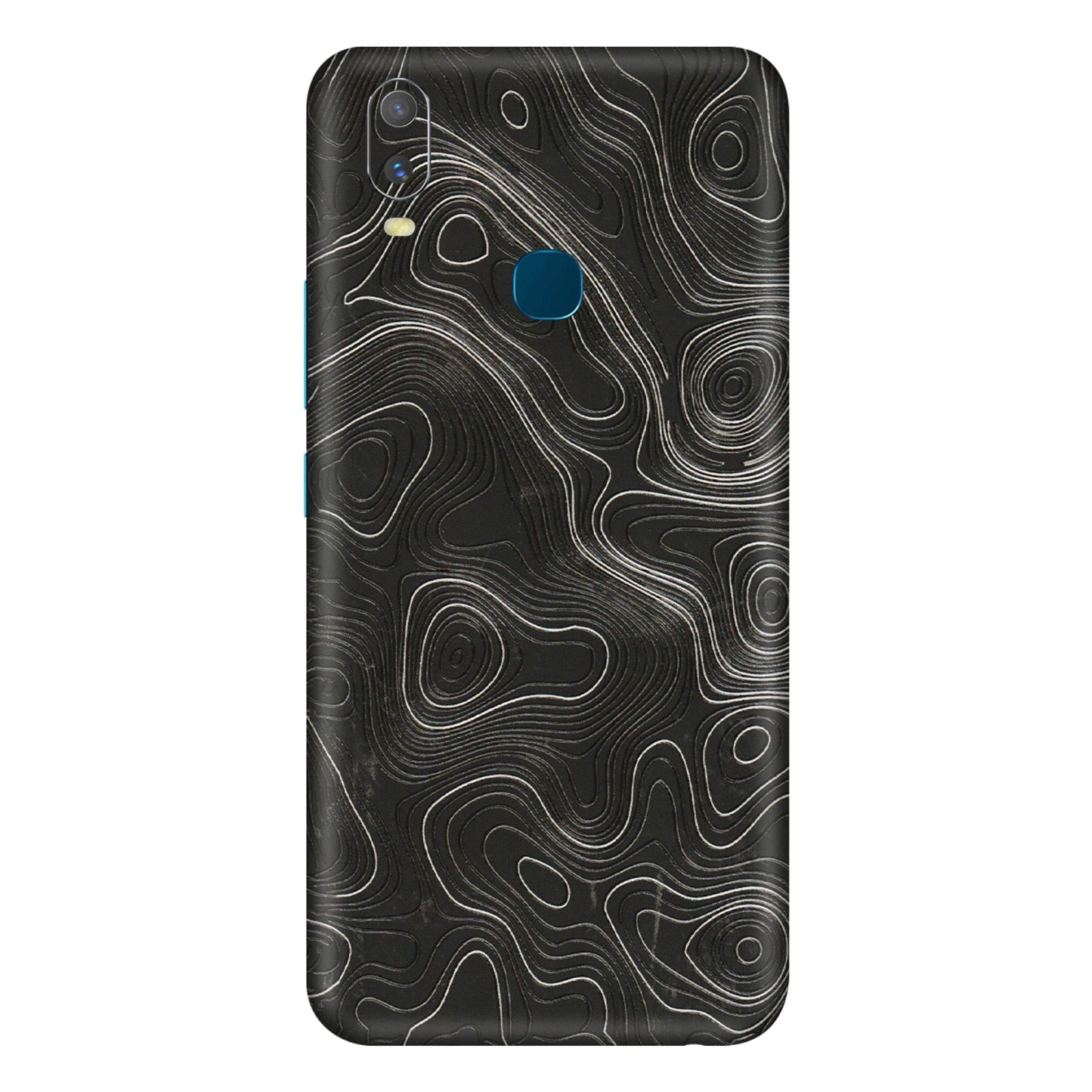 VIVO Y Series Phone Skins (All Models) - Abstract White Line Map - 3D Embossed Finish (L-269) Vivo Y11