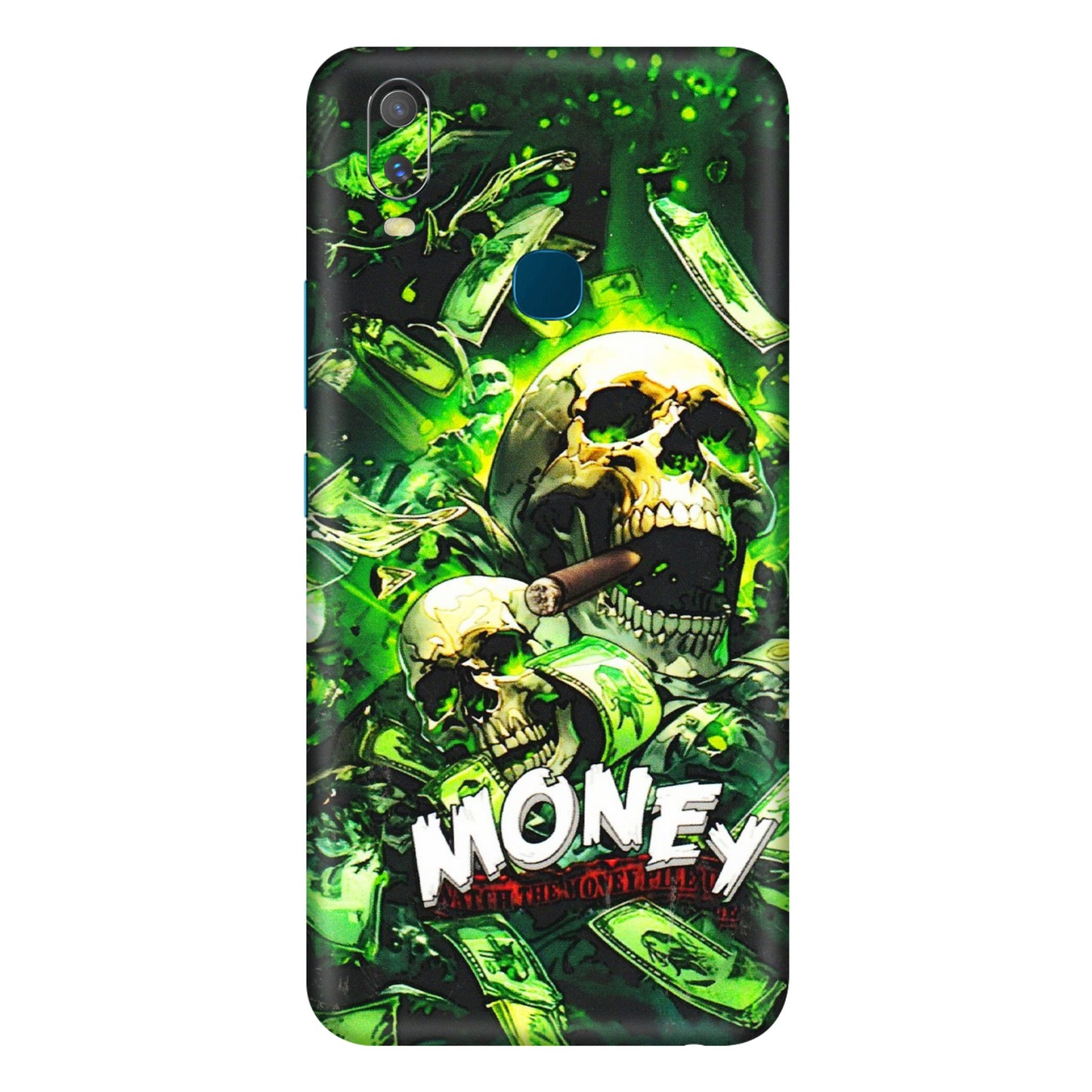 VIVO Y Series Phone Skins (All Models) - Skull Money - 3D Embossed Finish (L-303) Vivo Y11