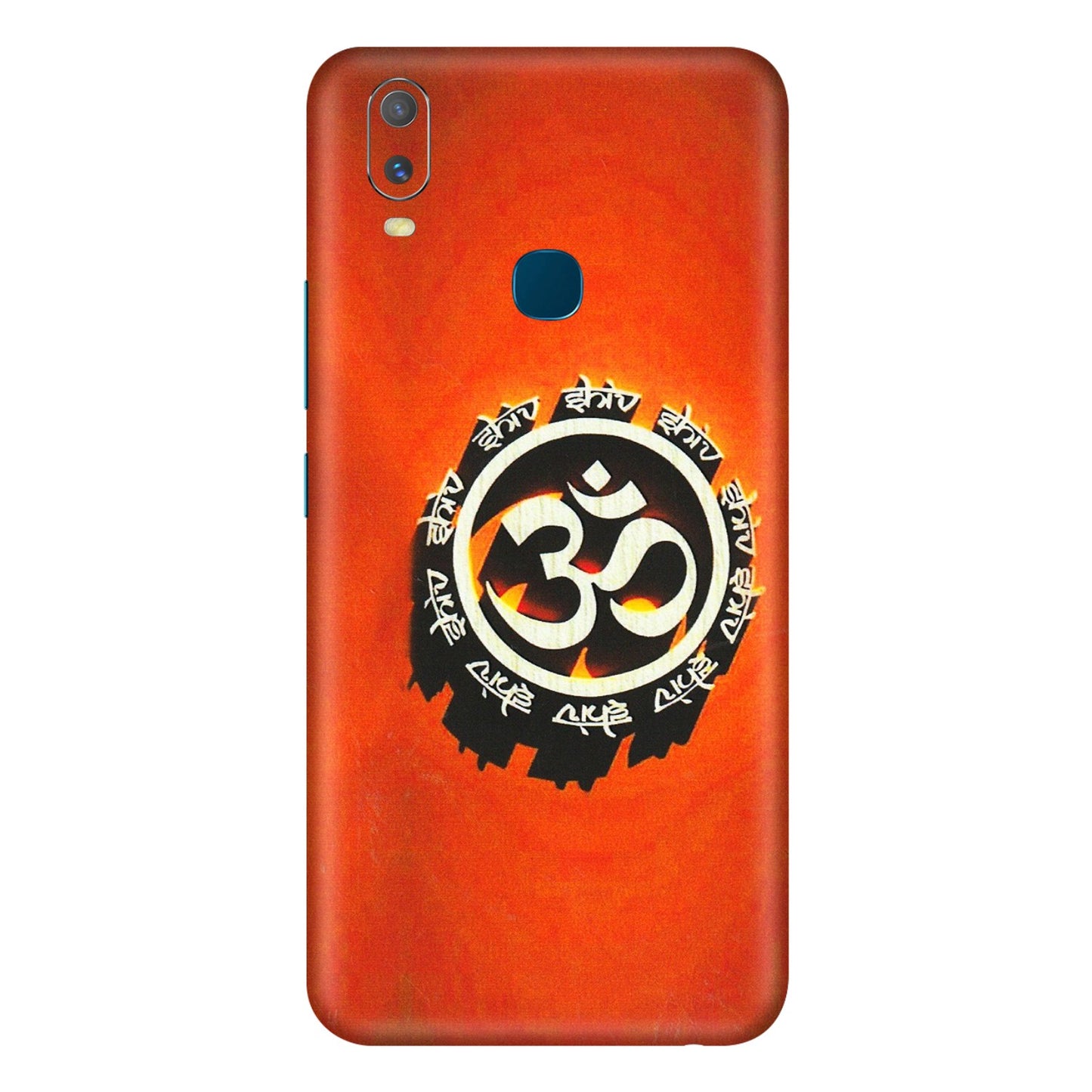 VIVO Y Series Phone Skins (All Models) - Aum Shiv Orange - 3D Embossed Finish (L-32) Vivo Y11