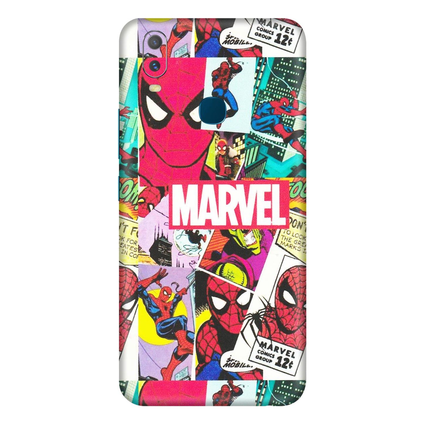 VIVO Y Series Phone Skins (All Models) - Marvel Comic Spiderman Grafitti - Matte Finish (M-72) Vivo Y11