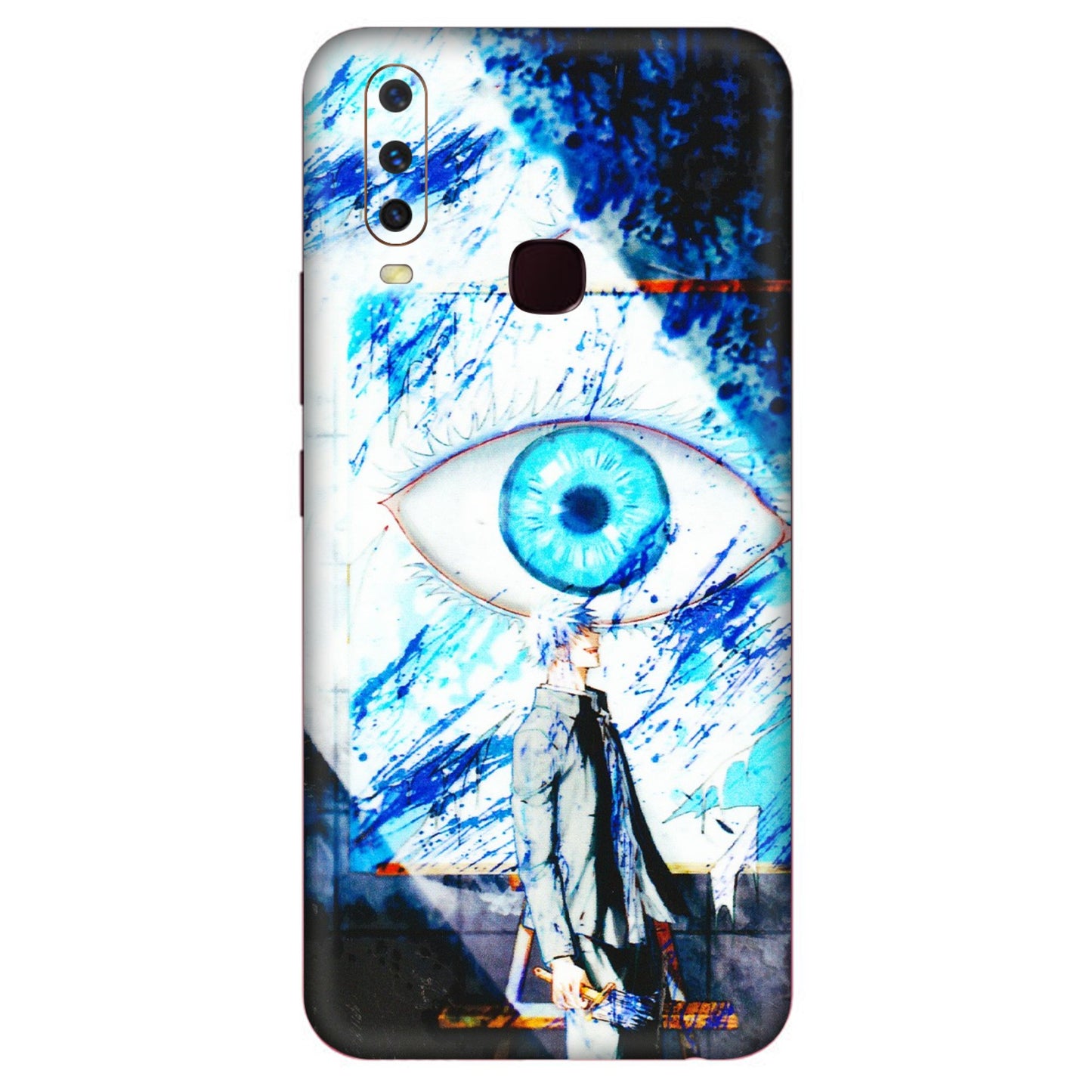 VIVO Y Series Phone Skins (All Models) - Gojo Satoru evil eye - 3D Embossed Finish (L-239) Vivo Y12