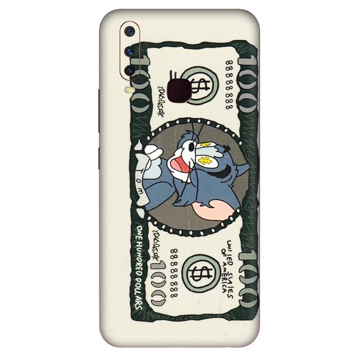 VIVO Y Series Phone Skins (All Models) - Tom Hundred Dollar - 3D Embossed Finish (L-324) Vivo Y12