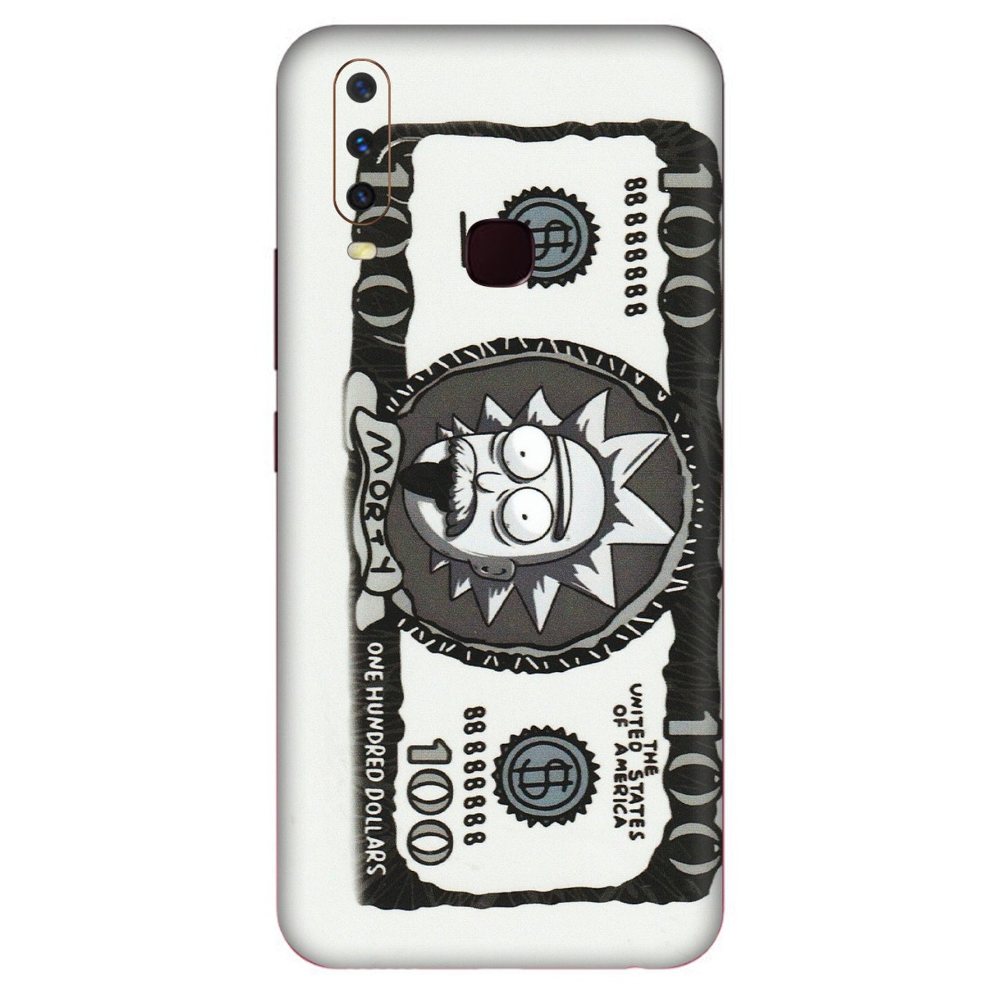 VIVO Y Series Phone Skins (All Models) - Rick And Morty Hundred Dollar Anime - Matte Finish (M-161) Vivo Y12
