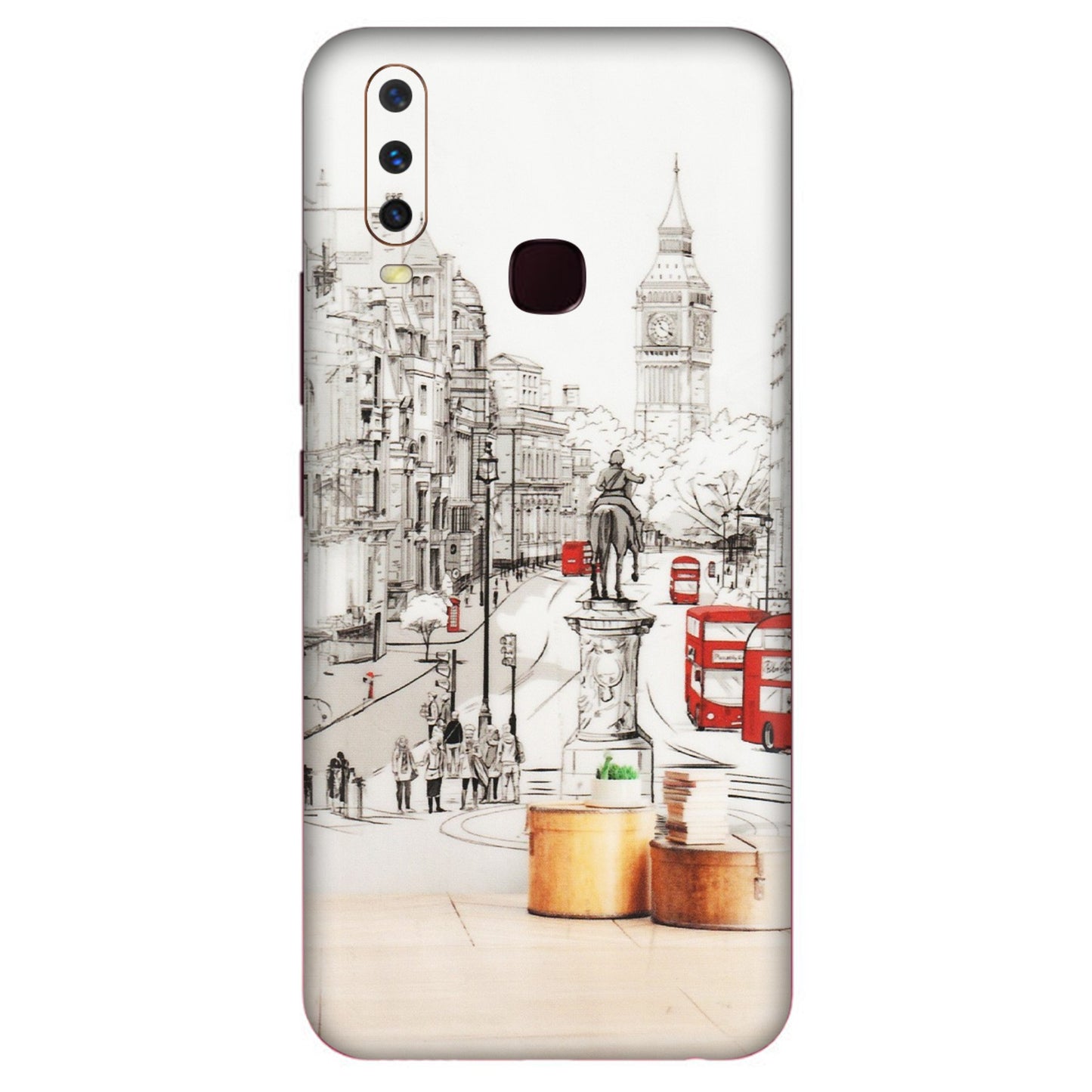 VIVO Y Series Phone Skins (All Models) - London Street - Transparent Finish (T-02) Vivo Y12