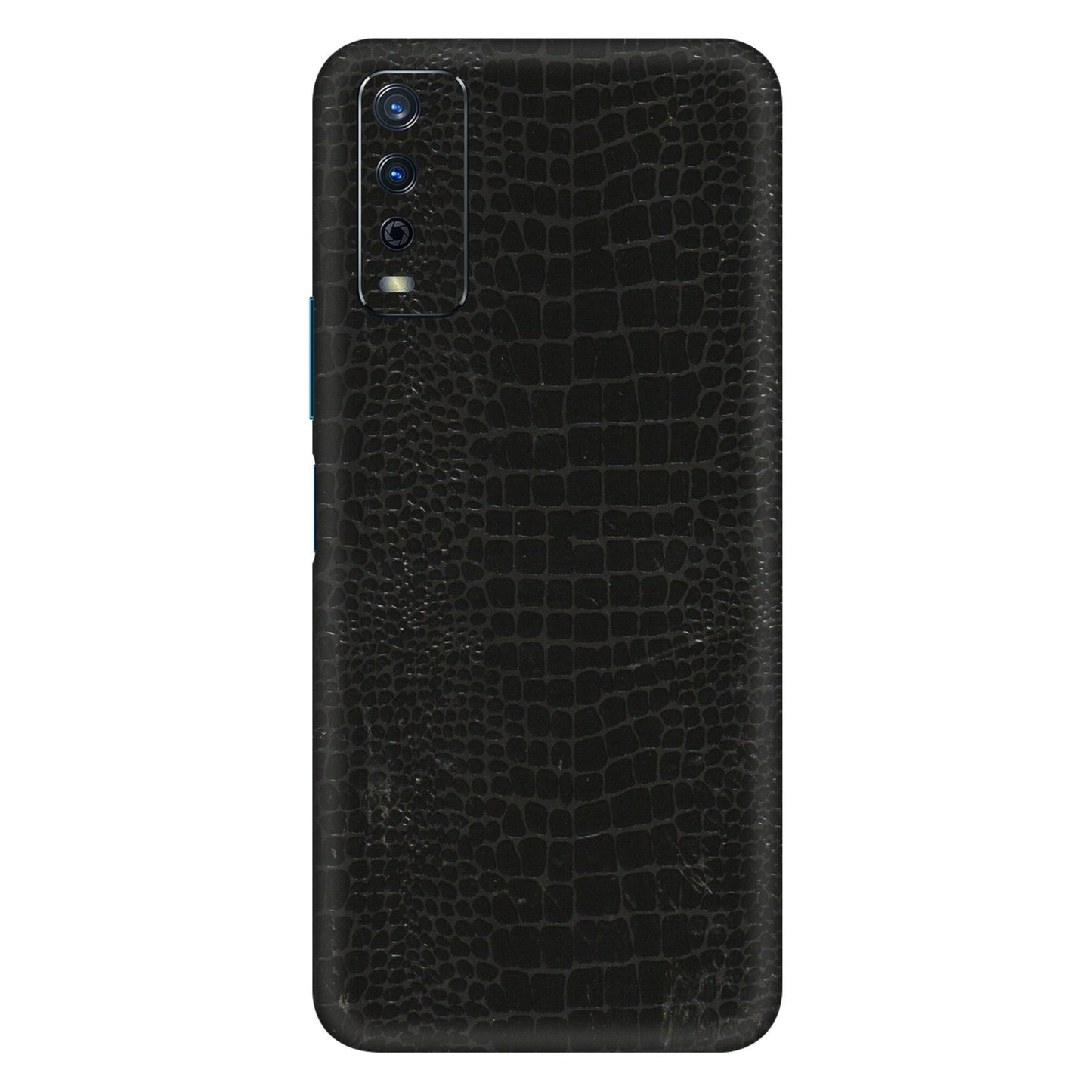 VIVO Y Series Phone Skins (All Models) - Snake Leather Black - 3D Embossed Finish (L-107) Vivo Y12s
