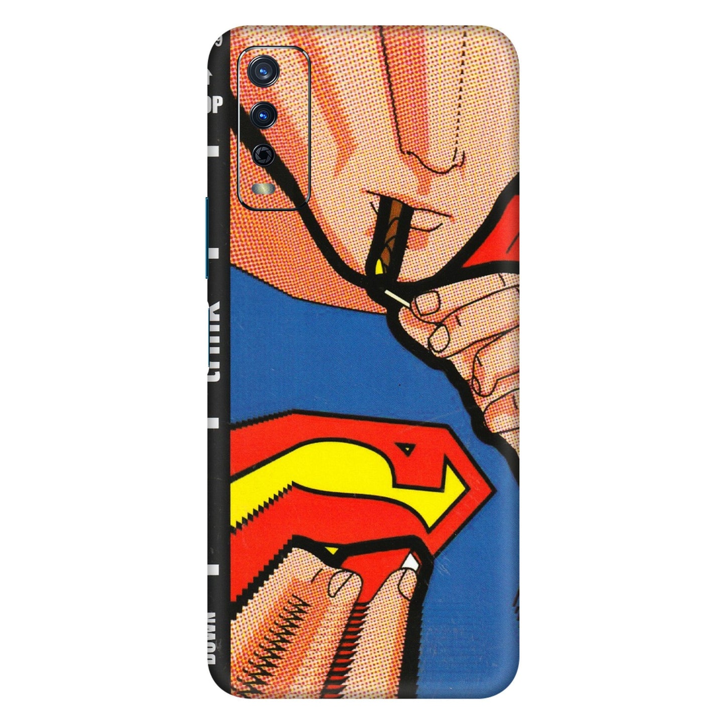 VIVO Y Series Phone Skins (All Models) - Superman Sutta - 3D Embossed Finish (L-130) Vivo Y12s