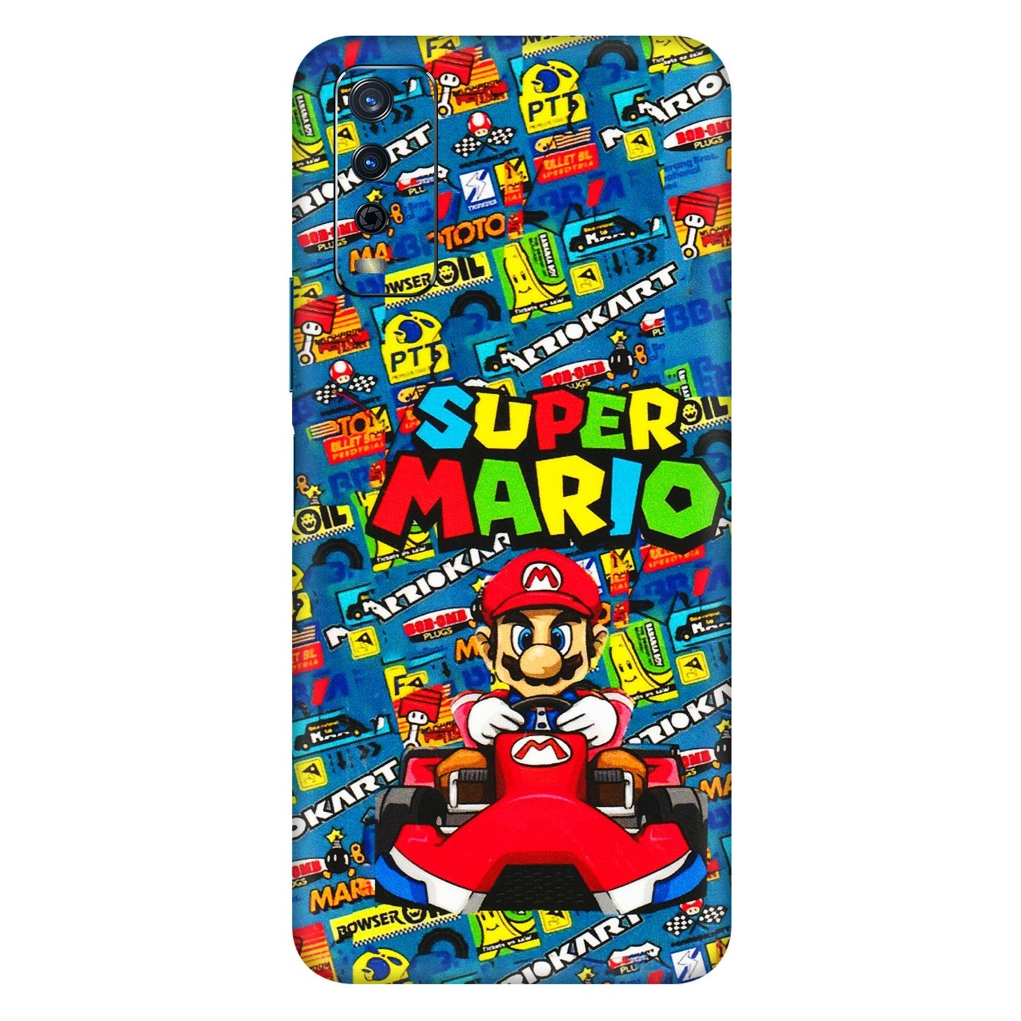 VIVO Y Series Phone Skins (All Models) - Super Mario Kart - 3D Embossed Finish (L-140) Vivo Y12s