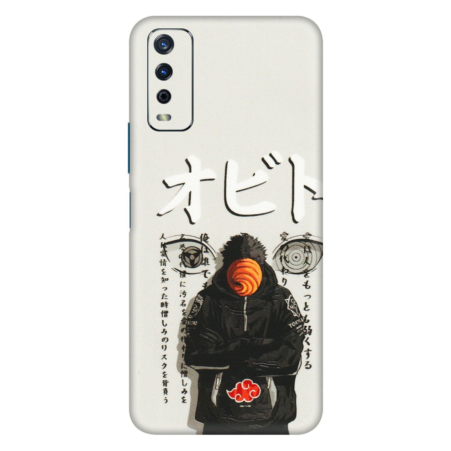 VIVO Y Series Phone Skins (All Models) - Obito Anime Eye - 3D Embossed Finish (L-19) Vivo Y12s