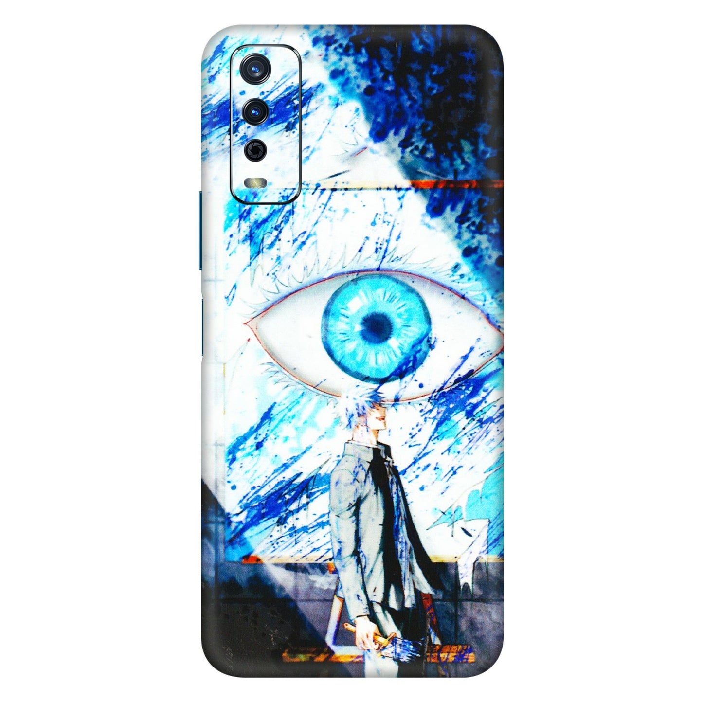 VIVO Y Series Phone Skins (All Models) - Gojo Satoru evil eye - 3D Embossed Finish (L-239) Vivo Y12s
