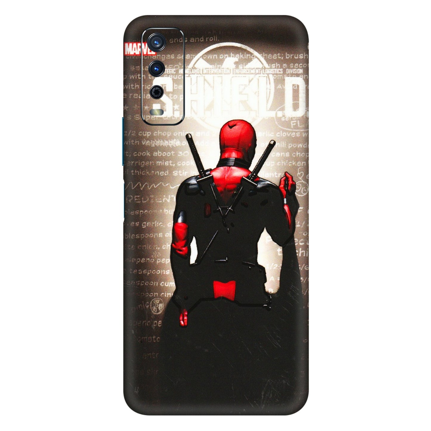 VIVO Y Series Phone Skins (All Models) - Deadpool - 3D Embossed Finish (L-56) Vivo Y12s