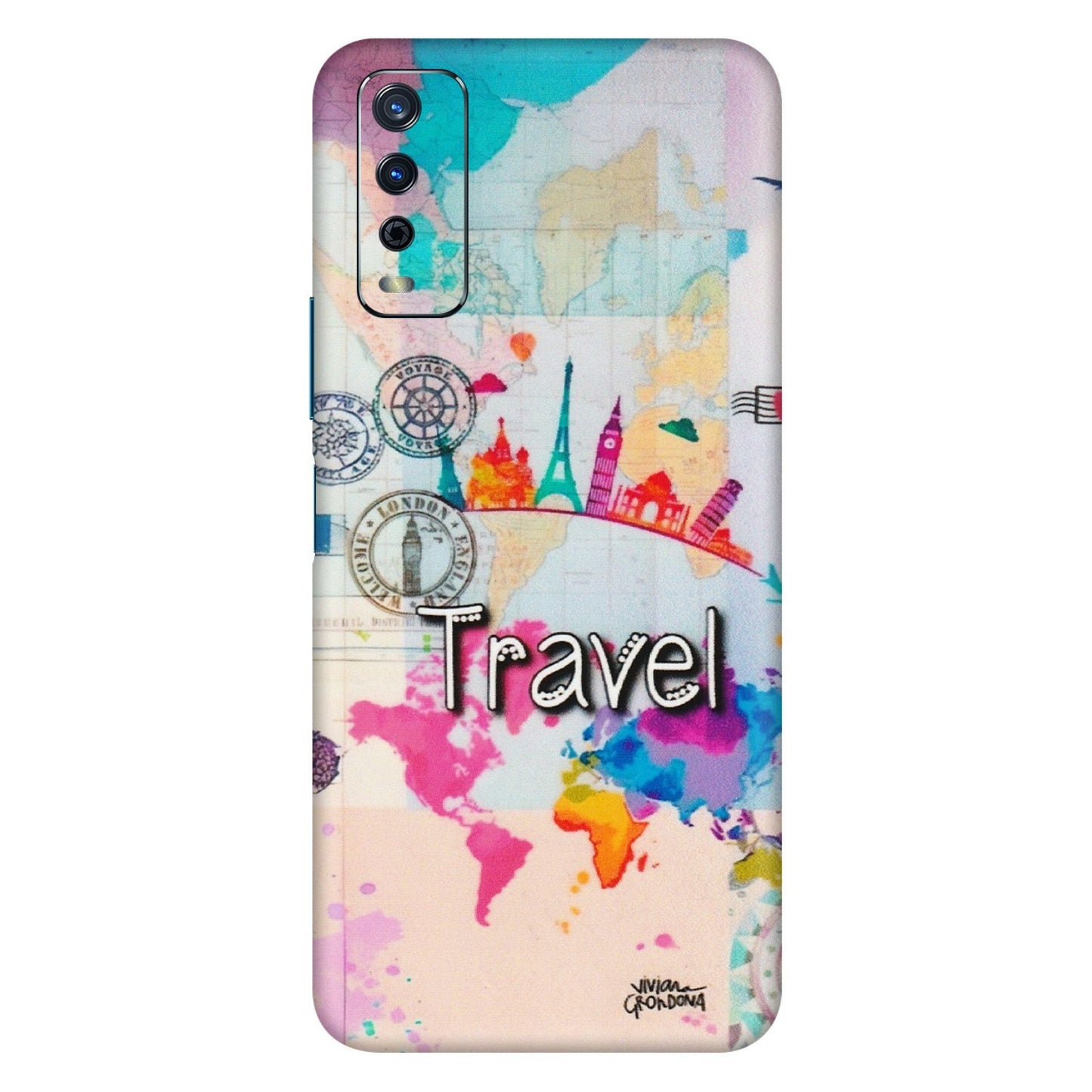 VIVO Y Series Phone Skins (All Models) - Travel The Wonders - Matte Finish (M-108) Vivo Y12s