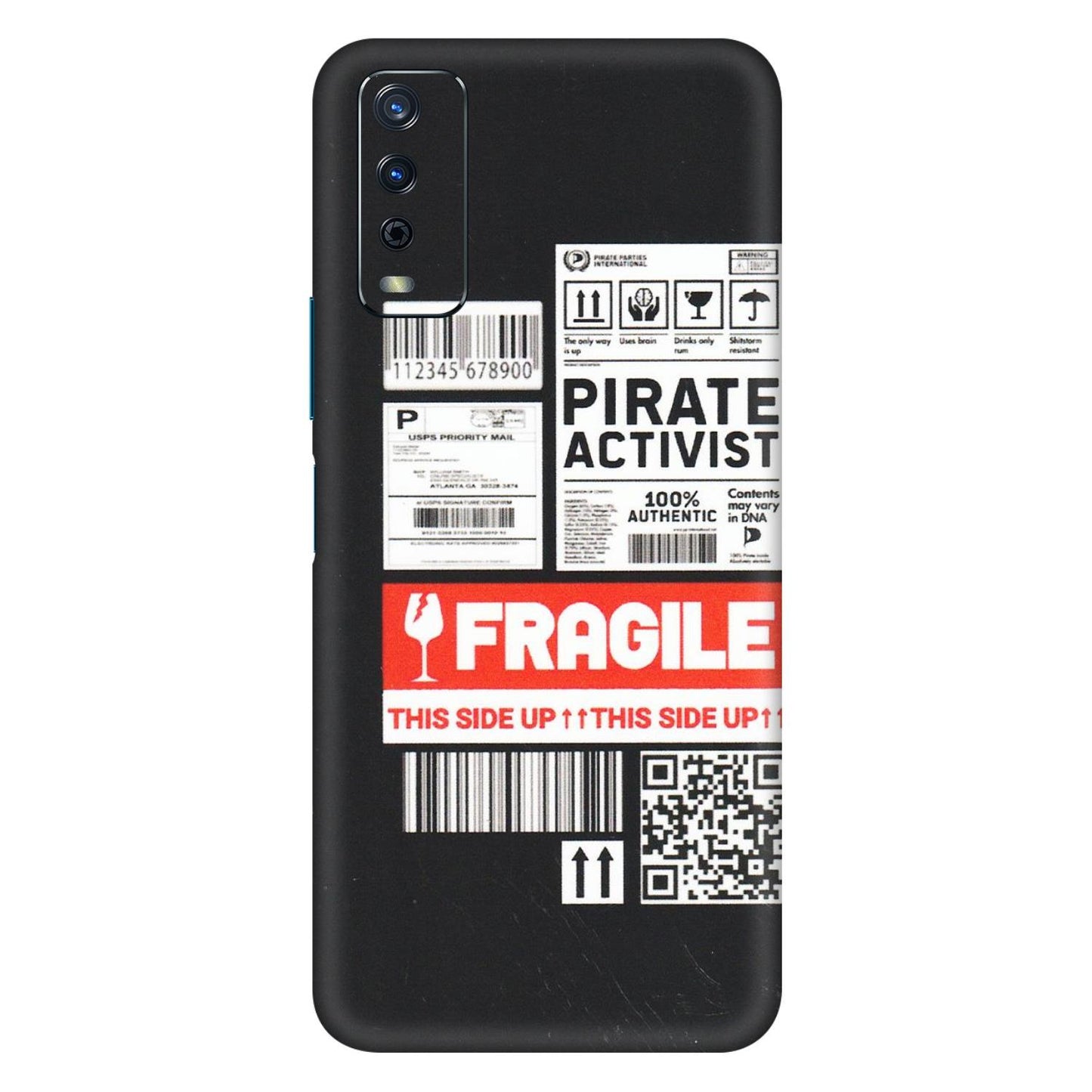 VIVO Y Series Phone Skins (All Models) - Handle With Care - Matte Finish (M-99) Vivo Y12s