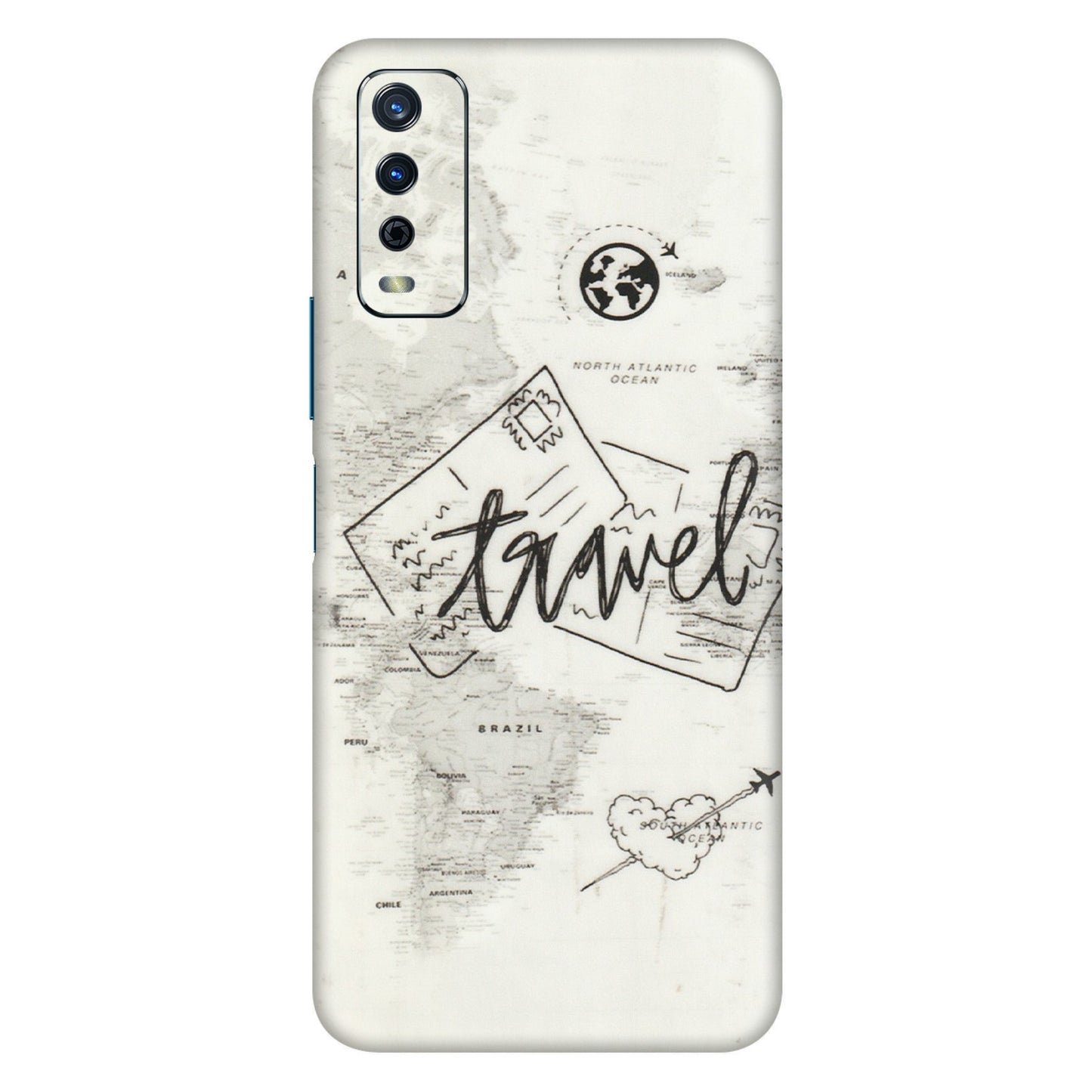 VIVO Y Series Phone Skins (All Models) - Travel Ticket - Transparent Finish (T-06) Vivo Y12s
