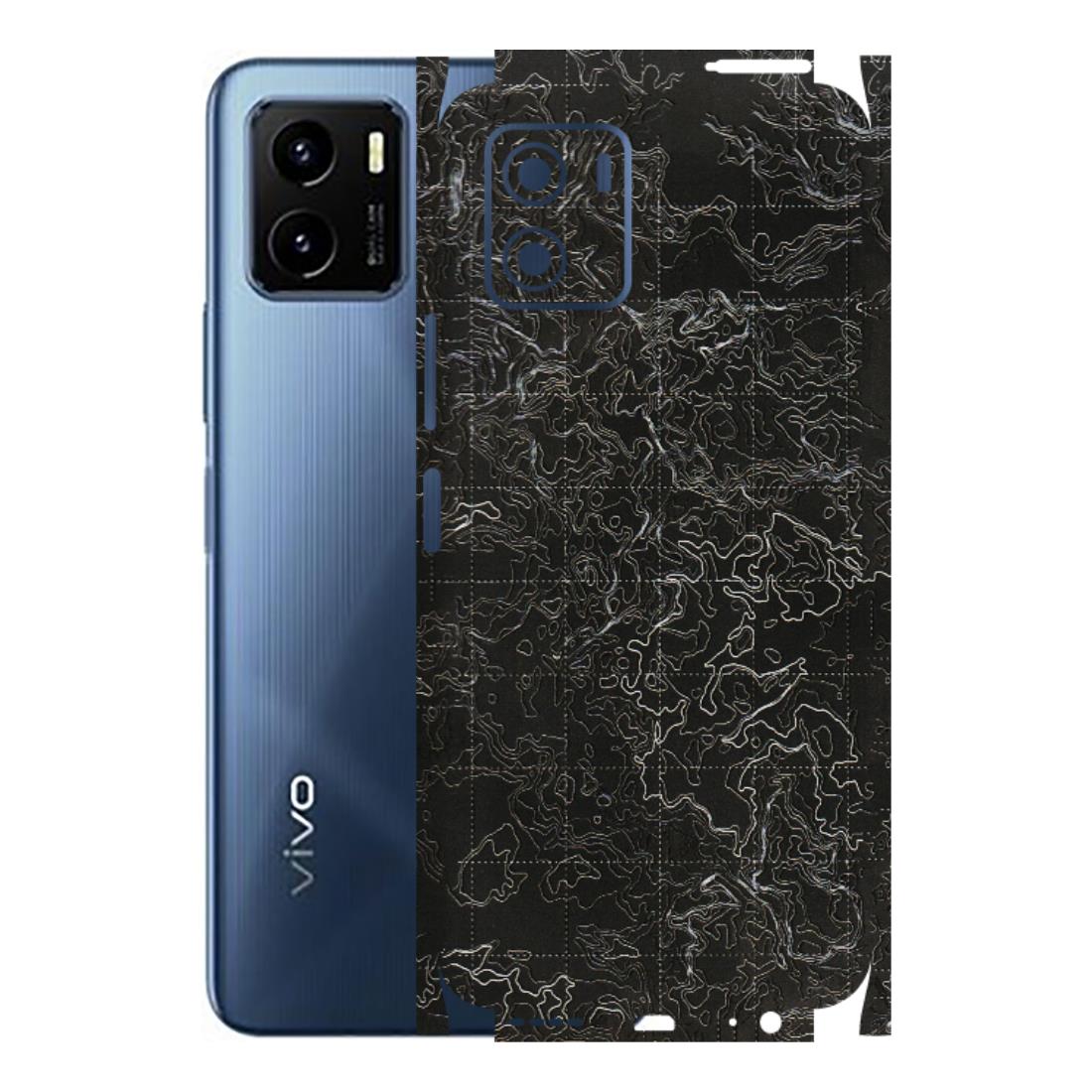 VIVO Y Series Phone Skins (All Models) - Black map Texture - 3D Embossed Finish (L-201) Vivo Y15S