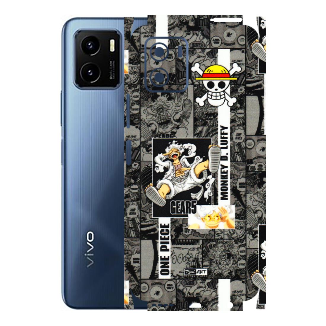 VIVO Y Series Phone Skins (All Models) - Cuffy Anime MonkeyCamic - 3D Embossed Finish (L-242) Vivo Y15S