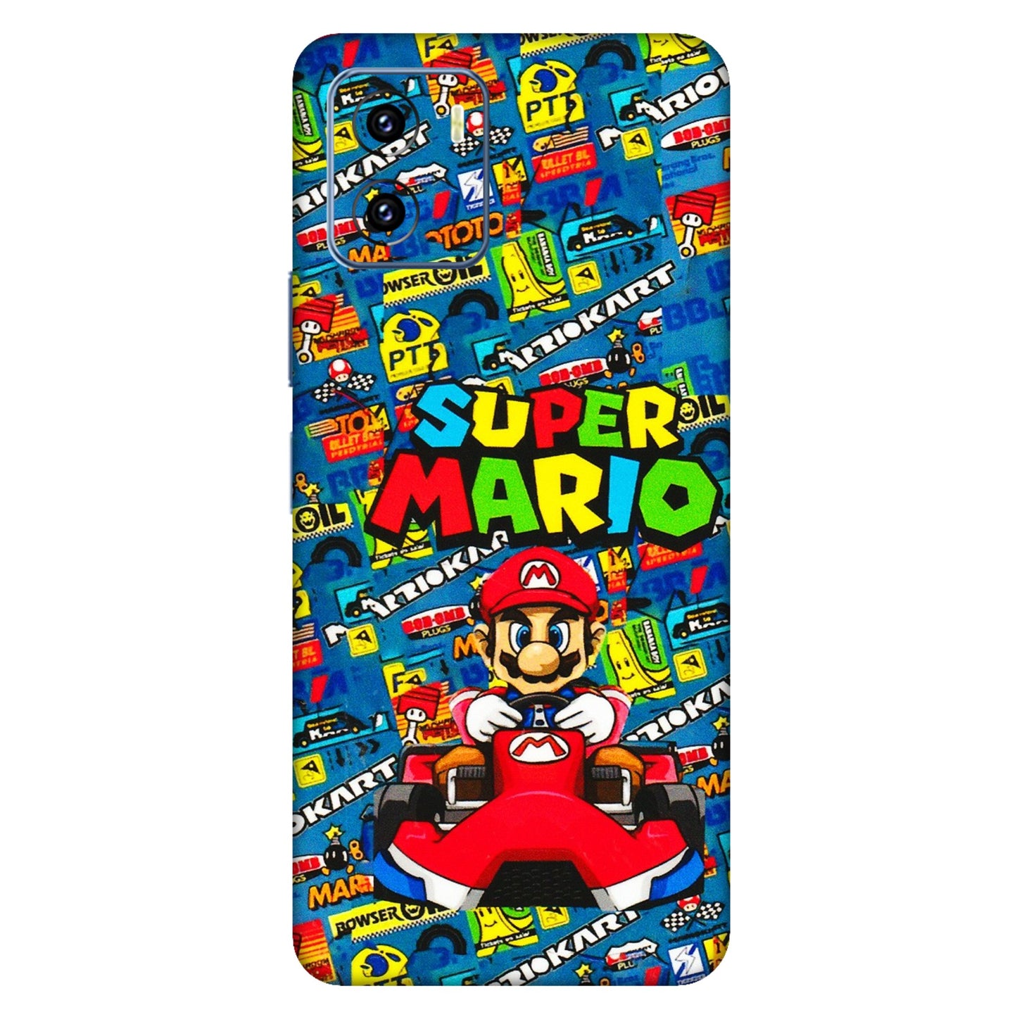 VIVO Y Series Phone Skins (All Models) - Super Mario Kart - 3D Embossed Finish (L-140) Vivo Y15C