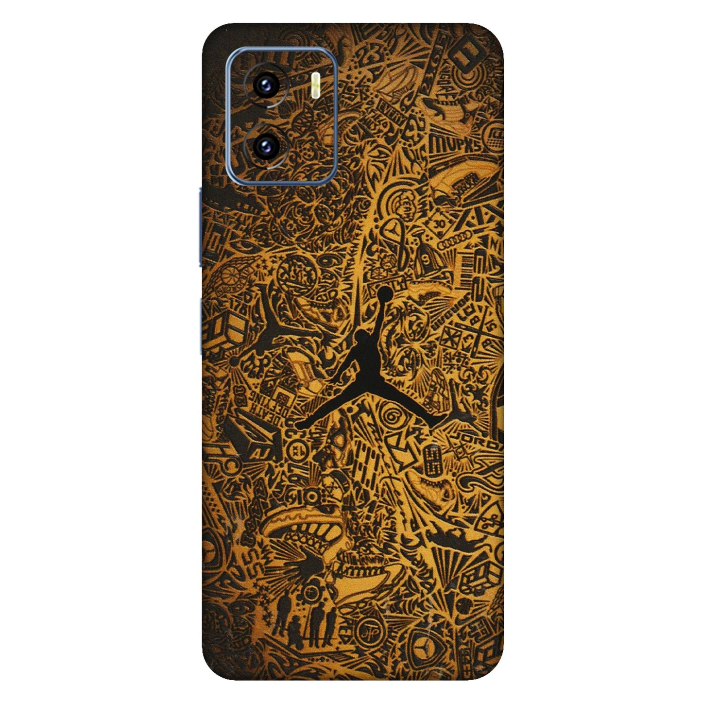 VIVO Y Series Phone Skins (All Models) - Premium Gold Basketball Player - 3D Embossed Finish (L-236) Vivo Y15C