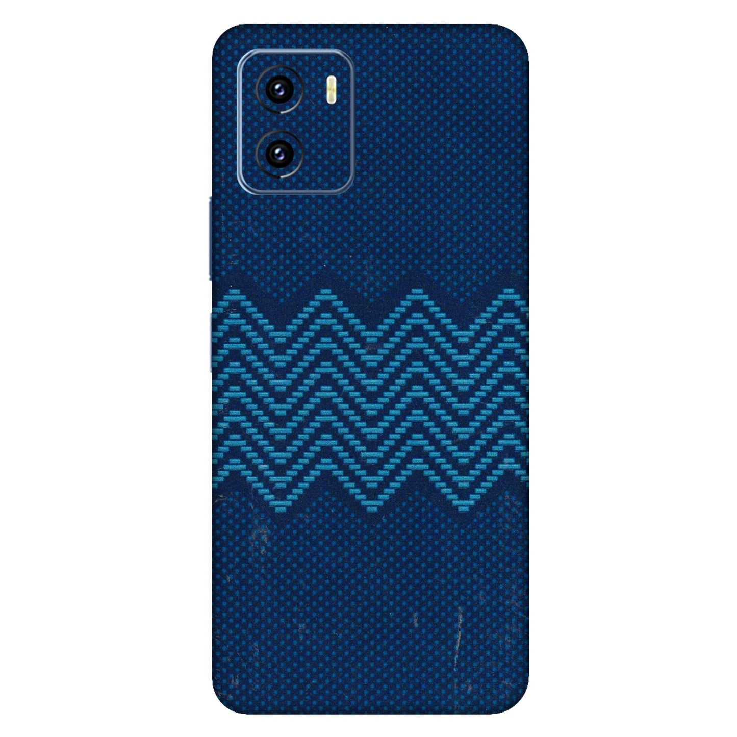 VIVO Y Series Phone Skins (All Models) - Blue Sober Waves - 3D Embossed Finish (L-306) Vivo Y15C