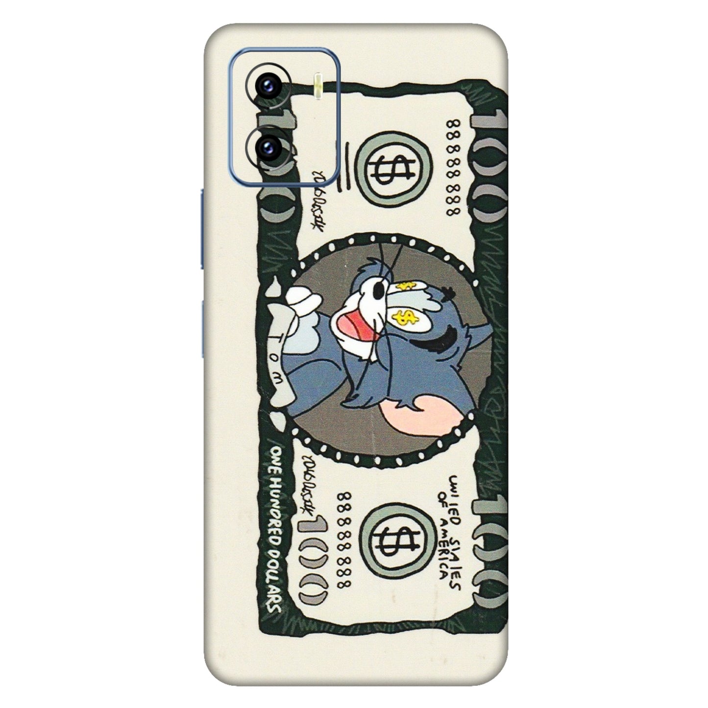 VIVO Y Series Phone Skins (All Models) - Tom Hundred Dollar - 3D Embossed Finish (L-324) Vivo Y15C