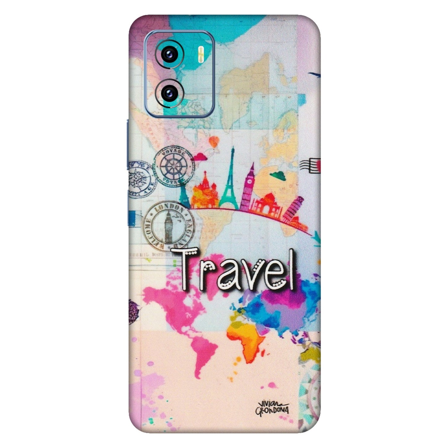 VIVO Y Series Phone Skins (All Models) - Travel The Wonders - Matte Finish (M-108) Vivo Y15C