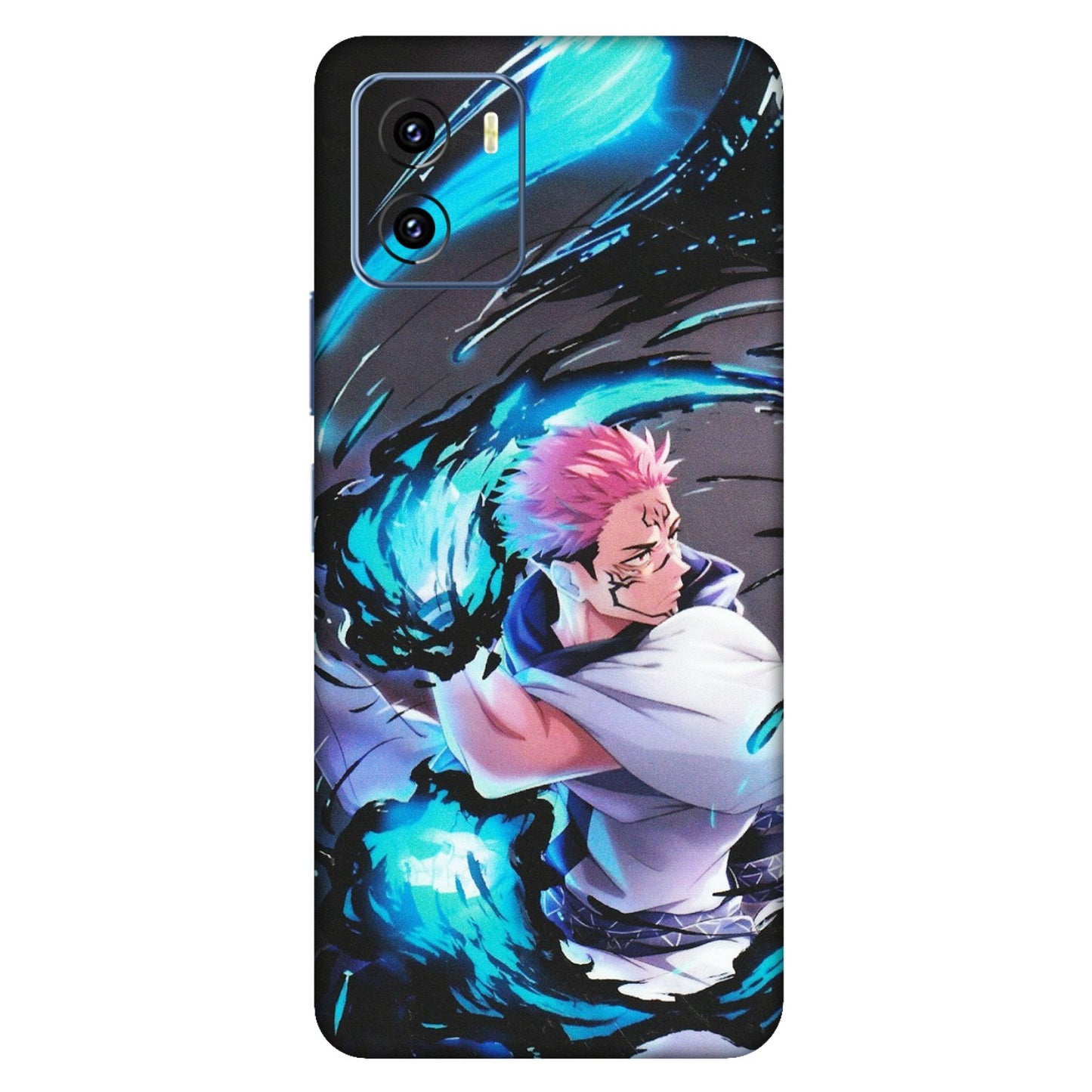 VIVO Y Series Phone Skins (All Models) - New Jujutsu Kaisen Grey Blue Anime - Matte Finish (M-127) Vivo Y15C