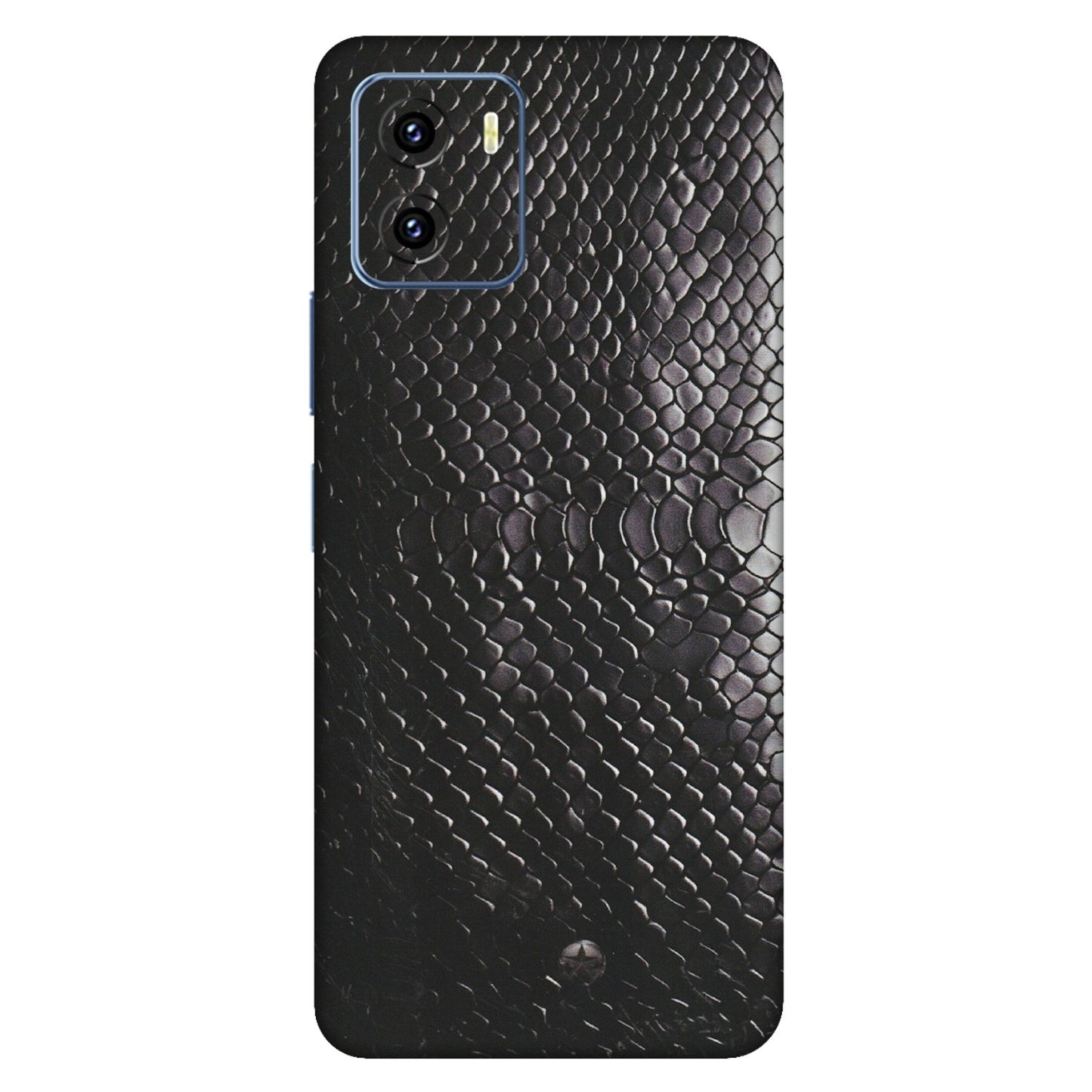 VIVO Y Series Phone Skins (All Models) - Black Snack Leather - Matte Finish (M-147) Vivo Y15C
